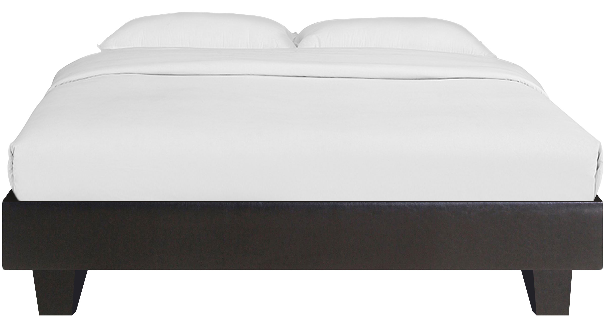 Camden Isle 132133 Acton Black King Faux leather Platform Bed