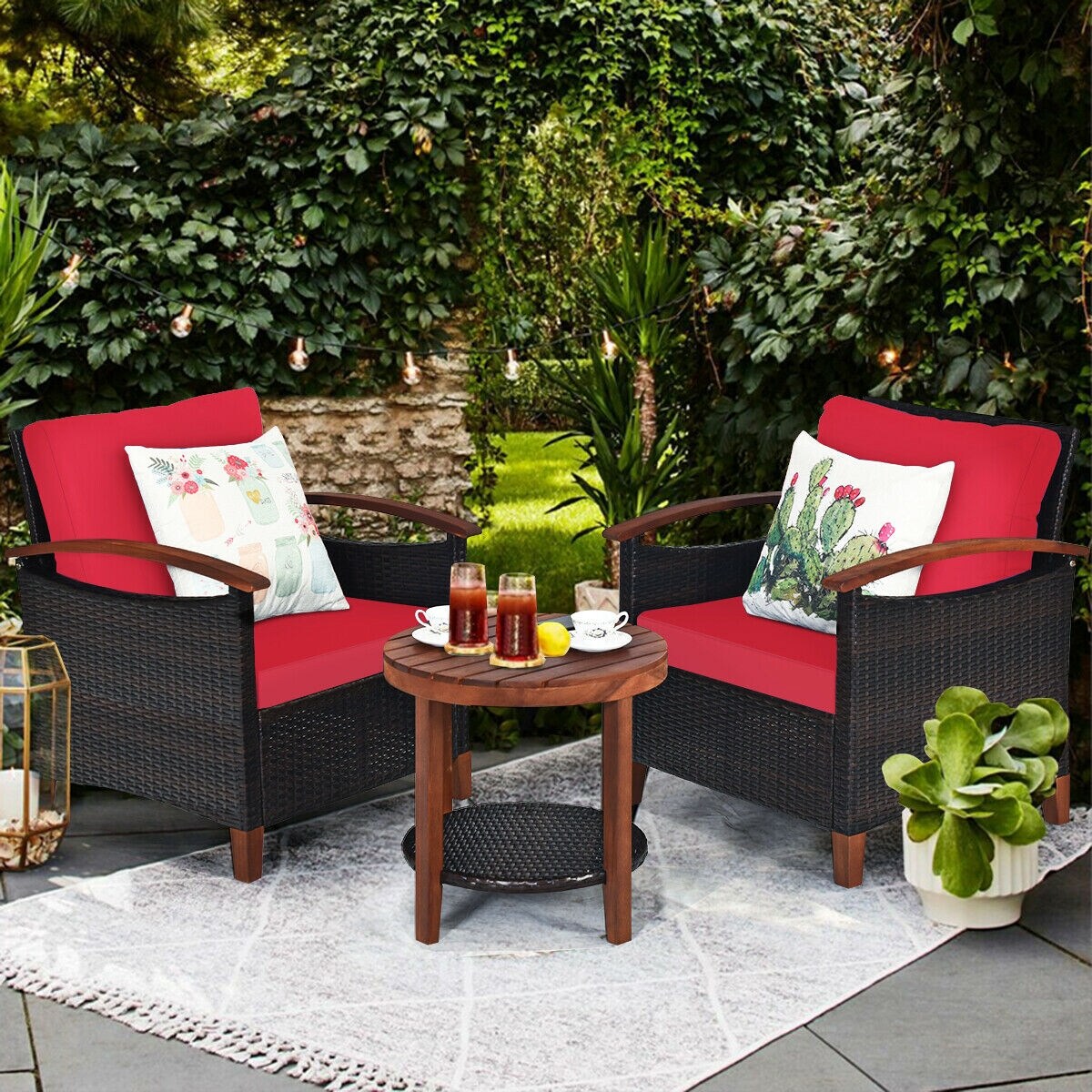 Forclover HYFE-65226RE Patio-Conversation-Sets - View #4