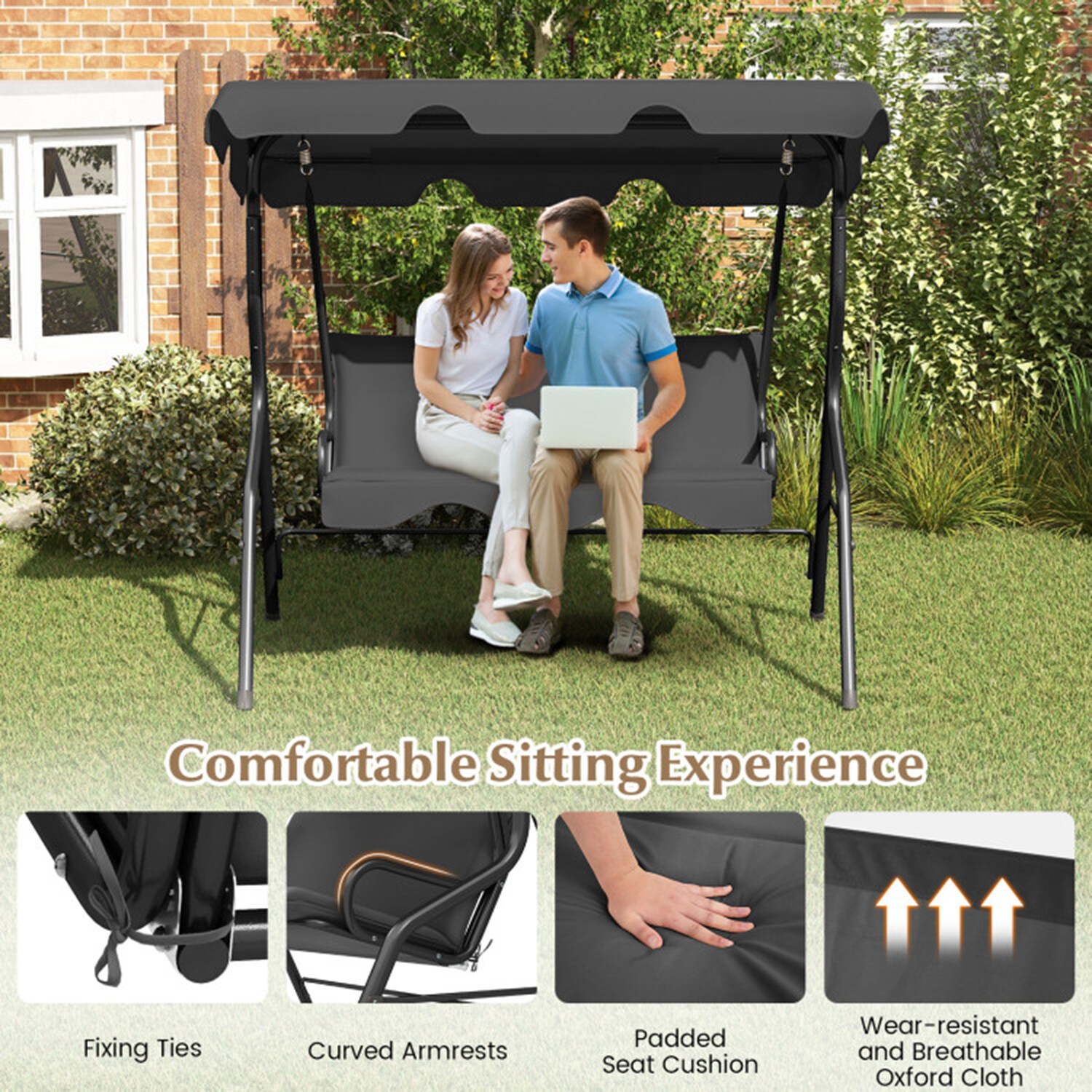 Mondawe MO-OP70491GR Swing-Gliders - View #9