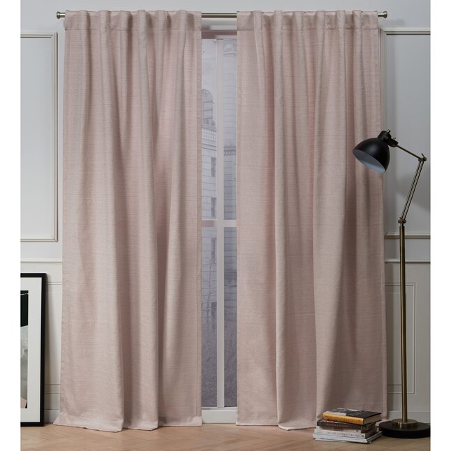 Blush Polyester Light Filtering, Nicole Miller Curtains Blue