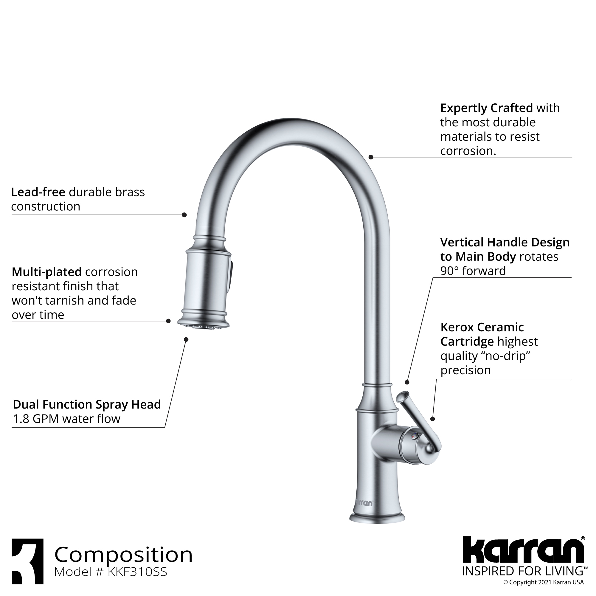 Karran KKF310SS Kitchen-Faucets - View #4