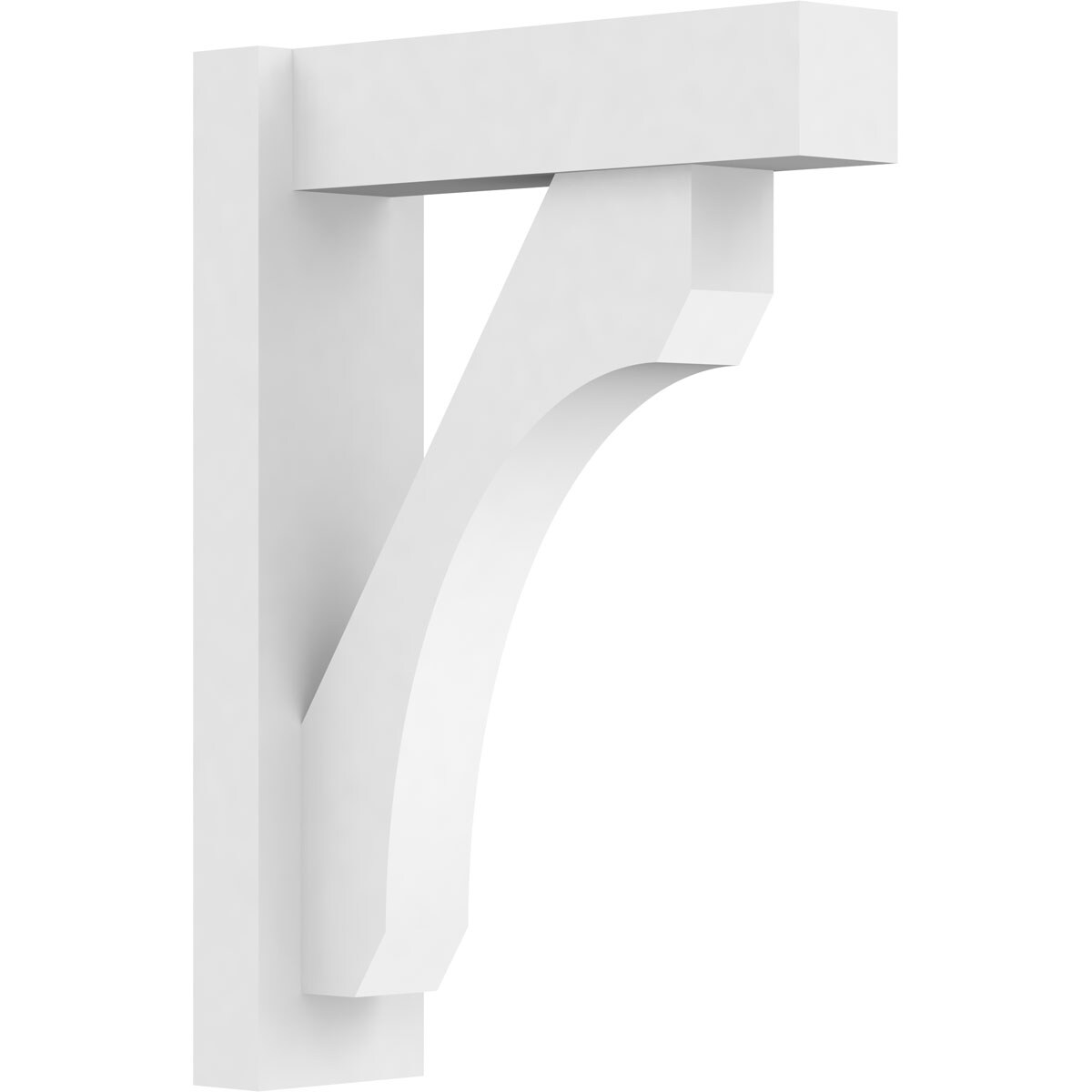 Ekena Millwork OUTP05X16X22LEC05 5-in W X 16-in D X 22-in H Legacy Architectural Grade PVC Outlooker with Block Ends