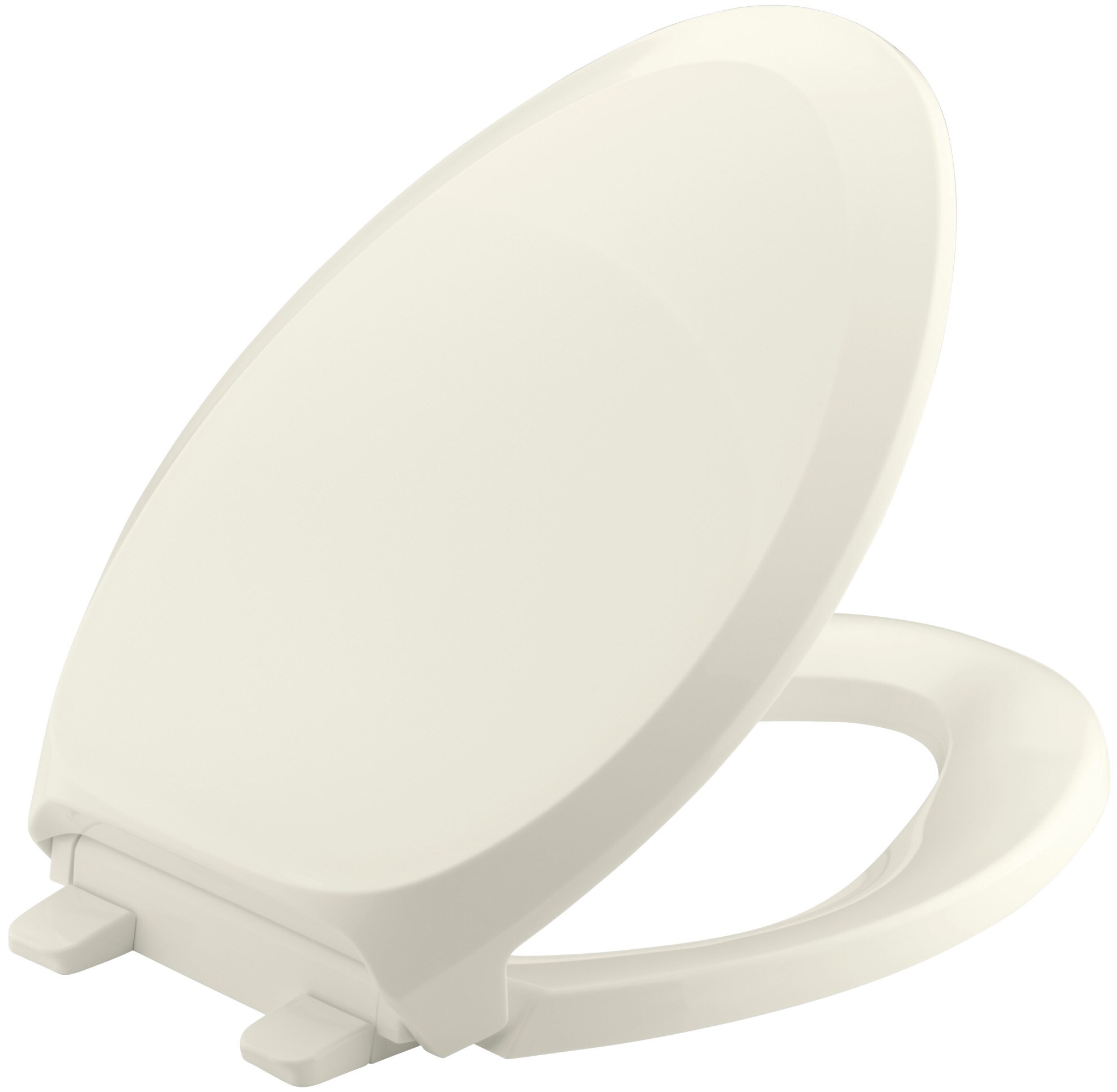 KOHLER French Curve Quiet-Close Plastic Biscuit Elongated Soft Close ...