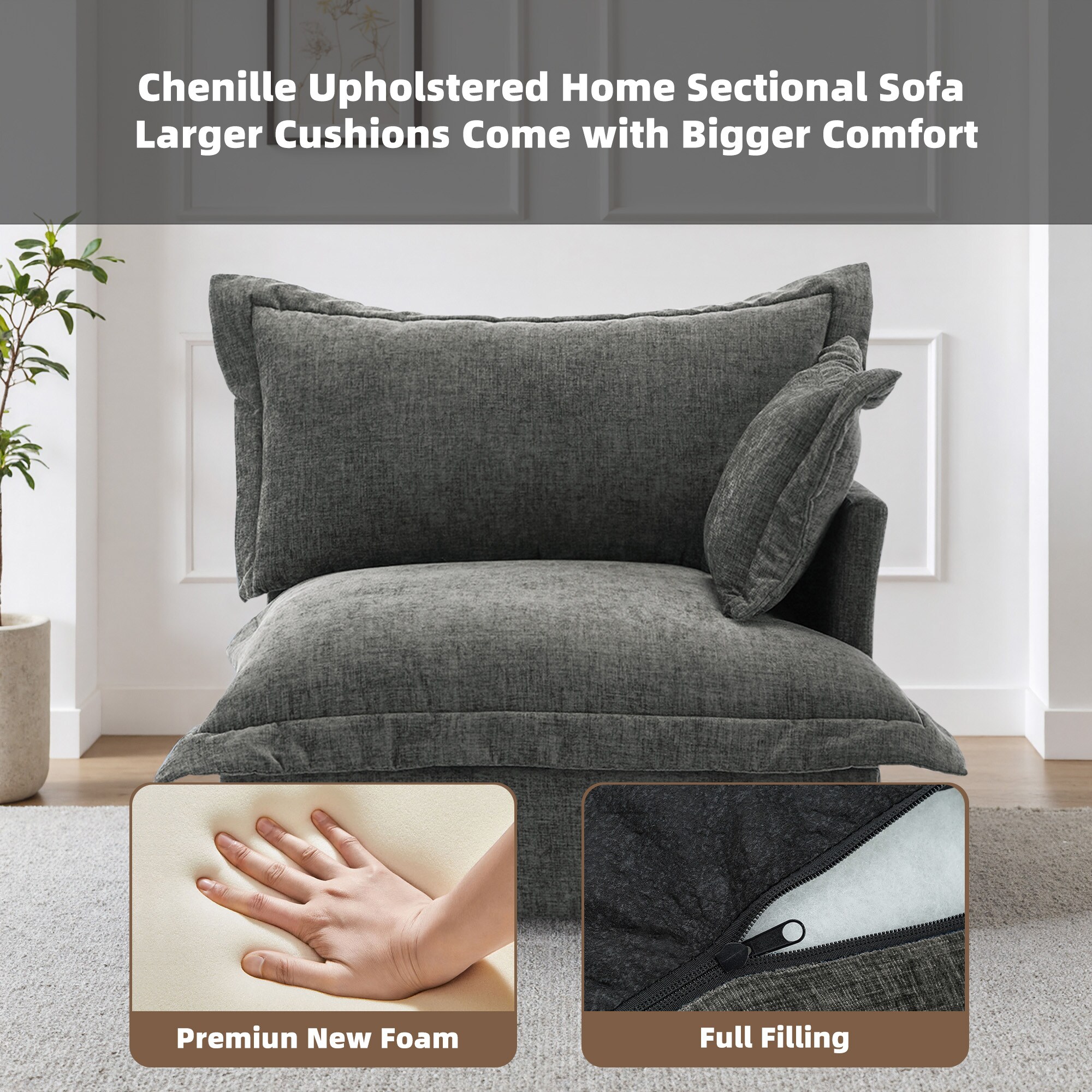 Dreamsidea CS11-DGRA-AC-L Sofas-Loveseats - View #2