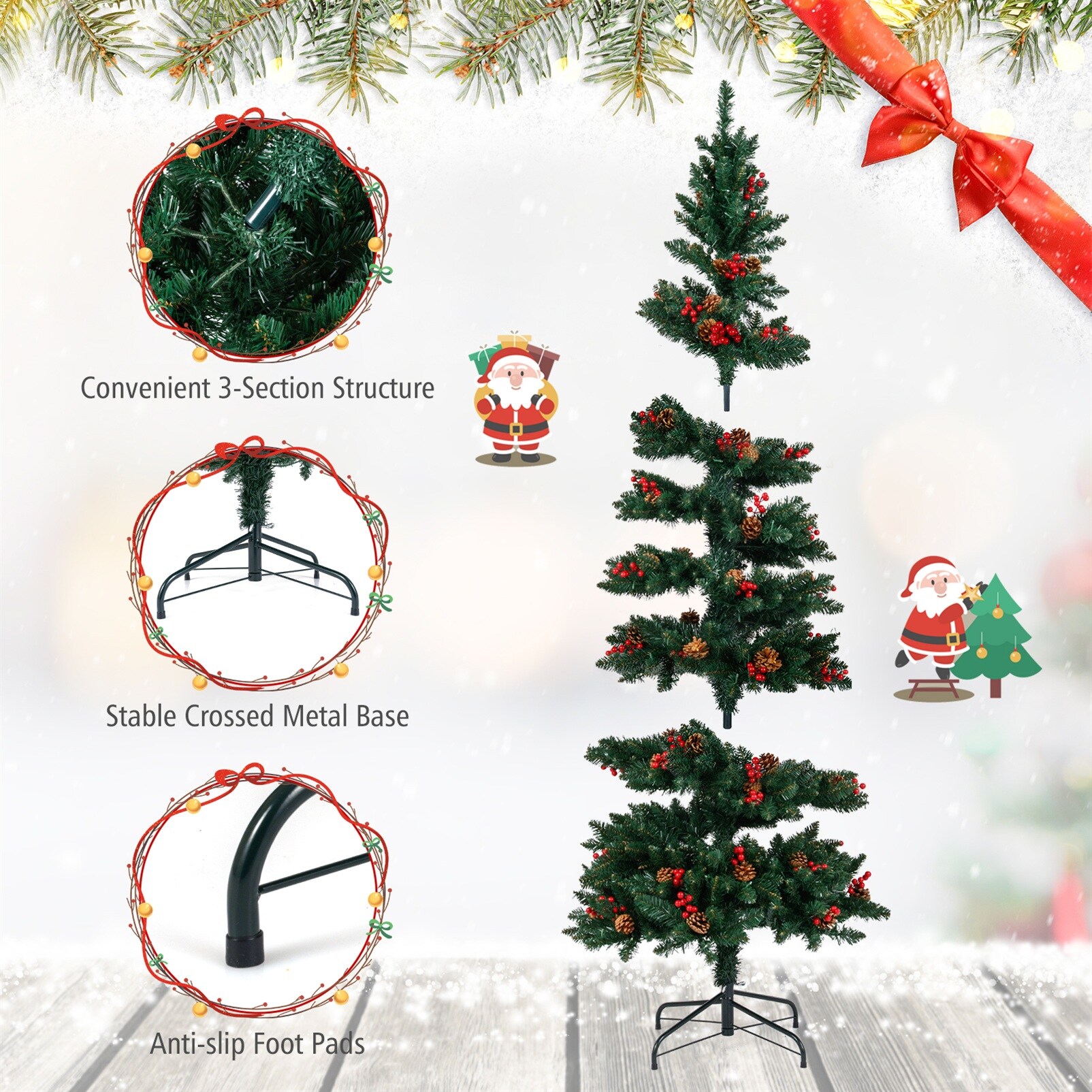 LIVIZA HYJ25170US-7 Artificial-Christmas-Trees - View #6