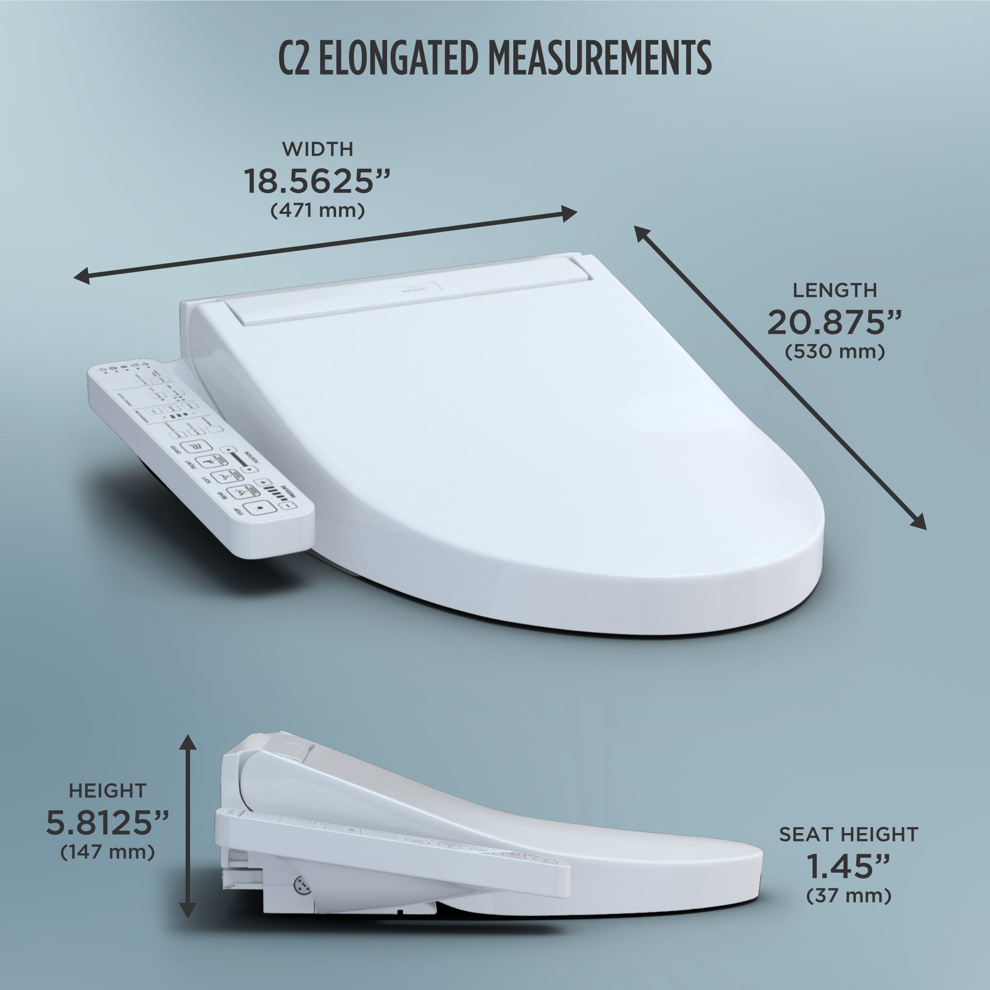 TOTO SW3074-01 Bidet-Toilet-Seats - View #10