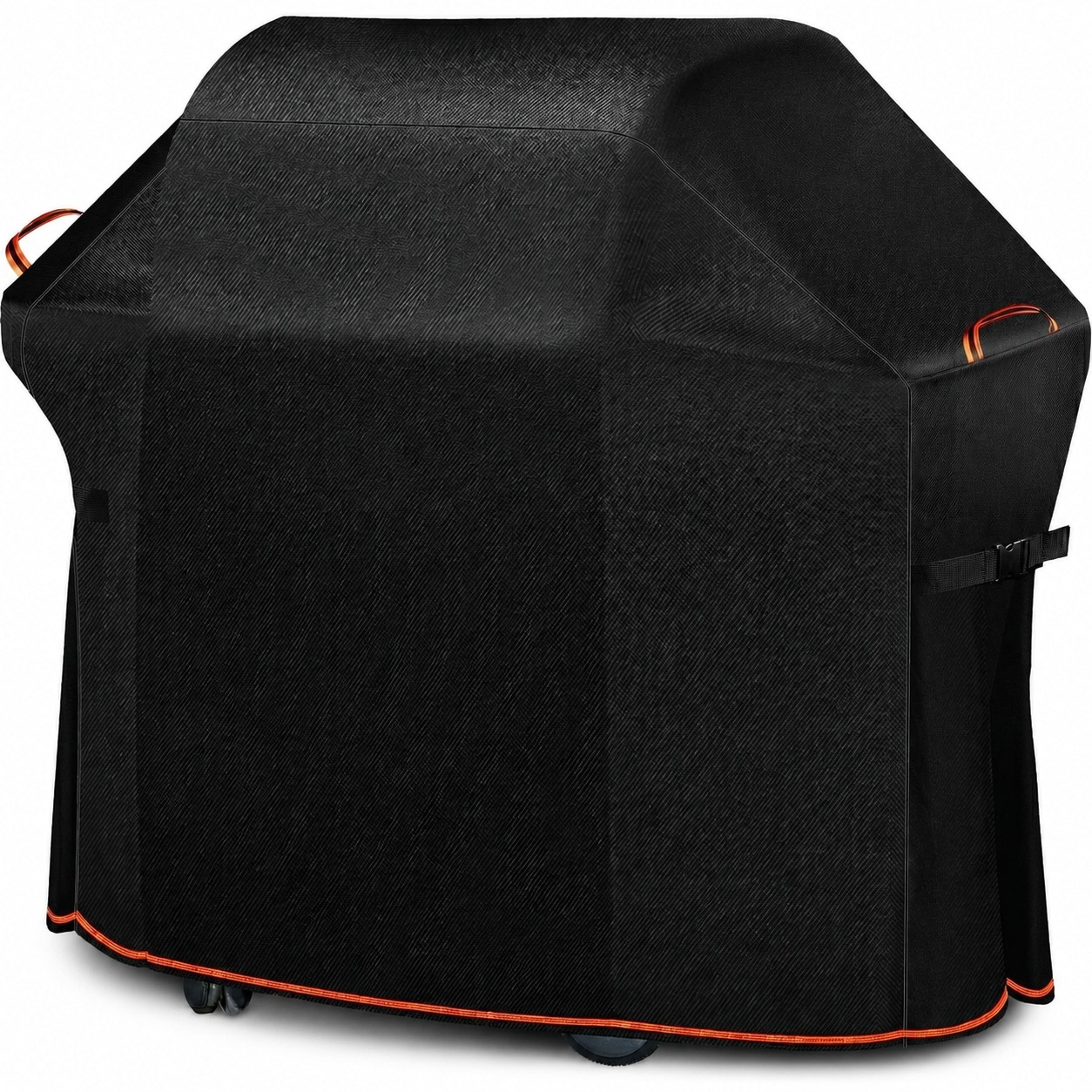 Etokfoks  60 Inch Grill Cover Waterproof Heavy Duty 1000D Fabric Tear Fade Resistant Windproof Buckle Air Vent 1 Piece