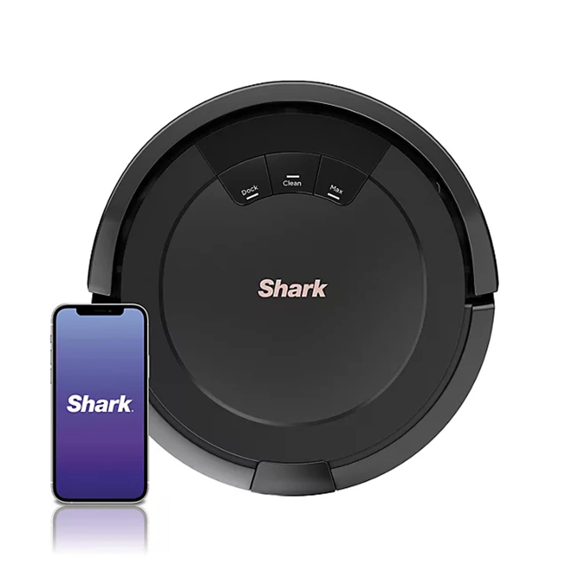 Shark 413079 ION Robot Vacuum  Wi-Fi Connected With Bonus Dual Edge Side Brushes  Black