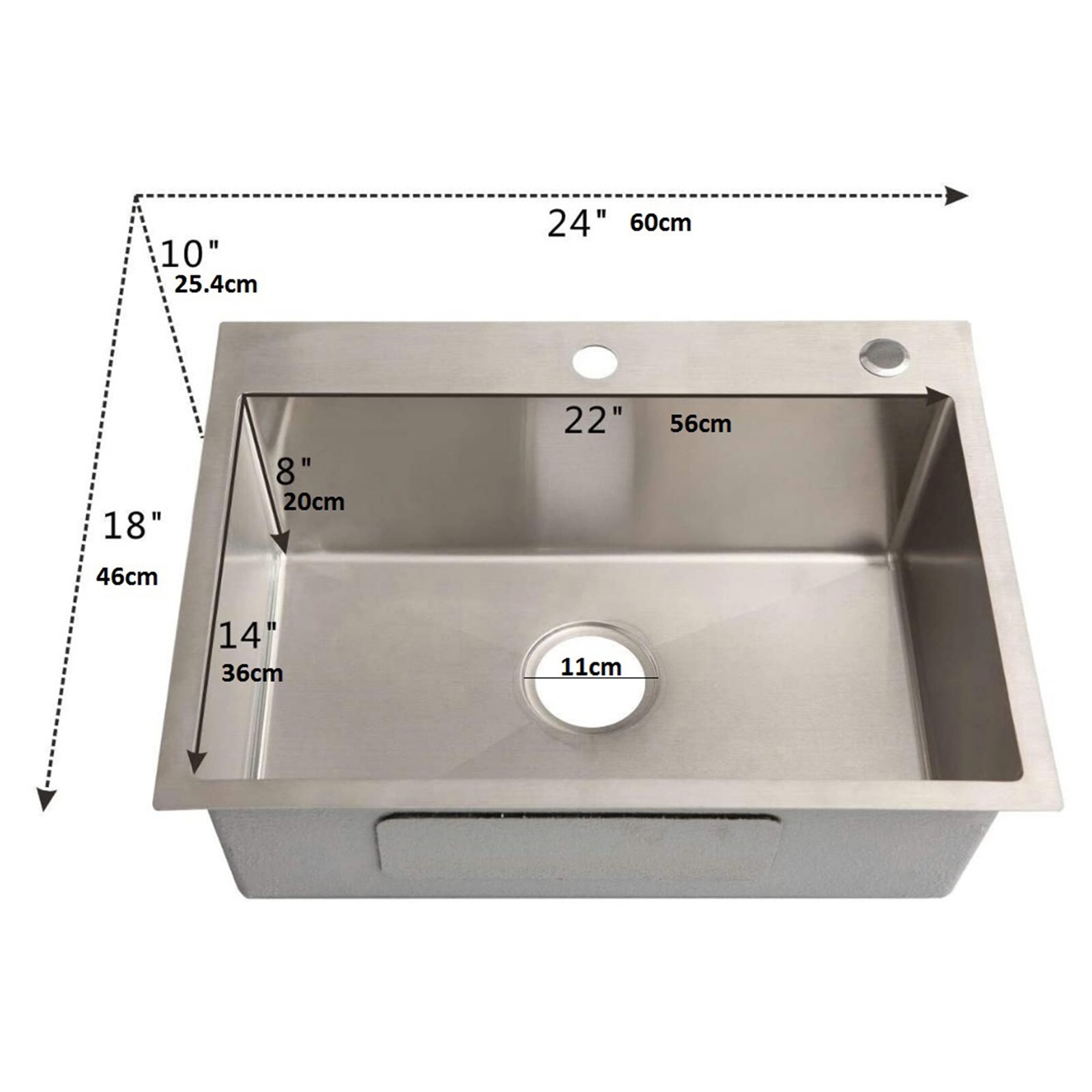 WELLFOR GY-BV24WH Laundry-Tubs-Utility-Sinks - View #11