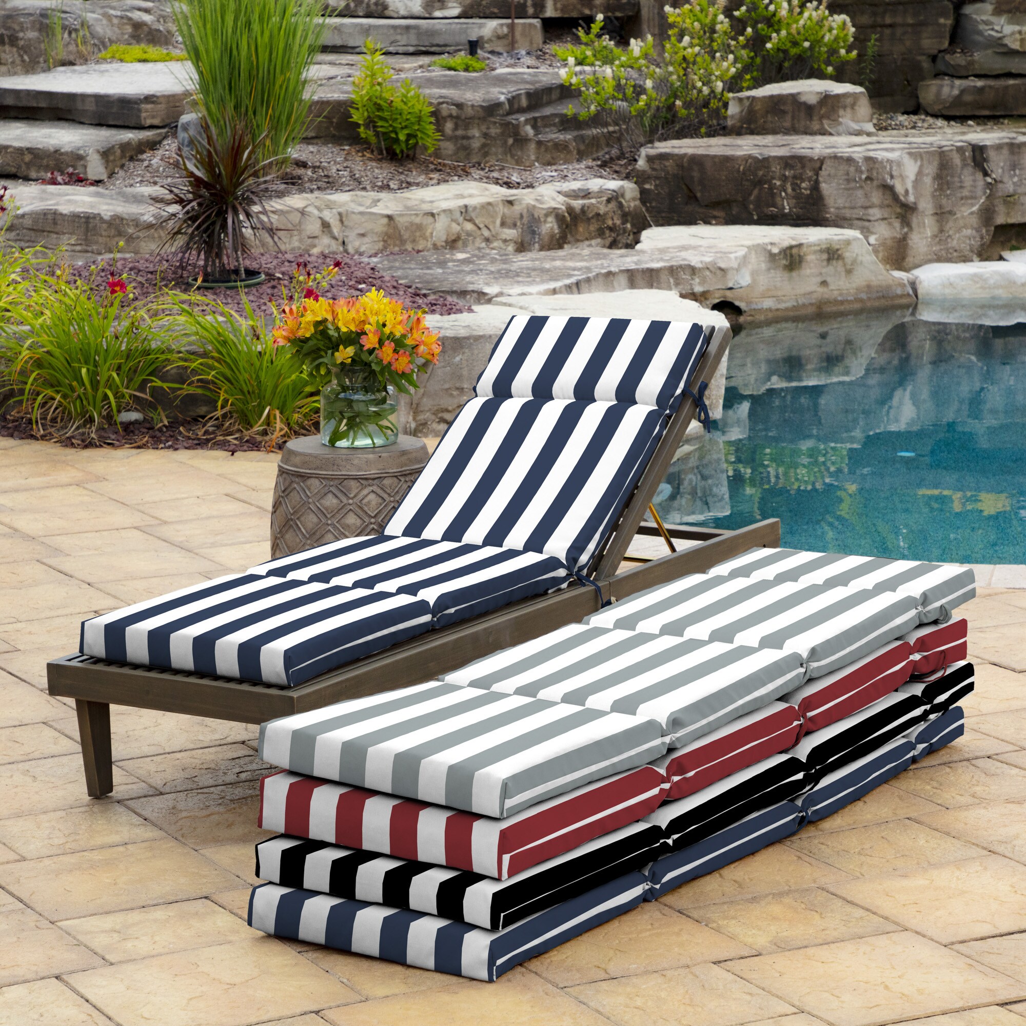 sunbrella pool lounge cushions