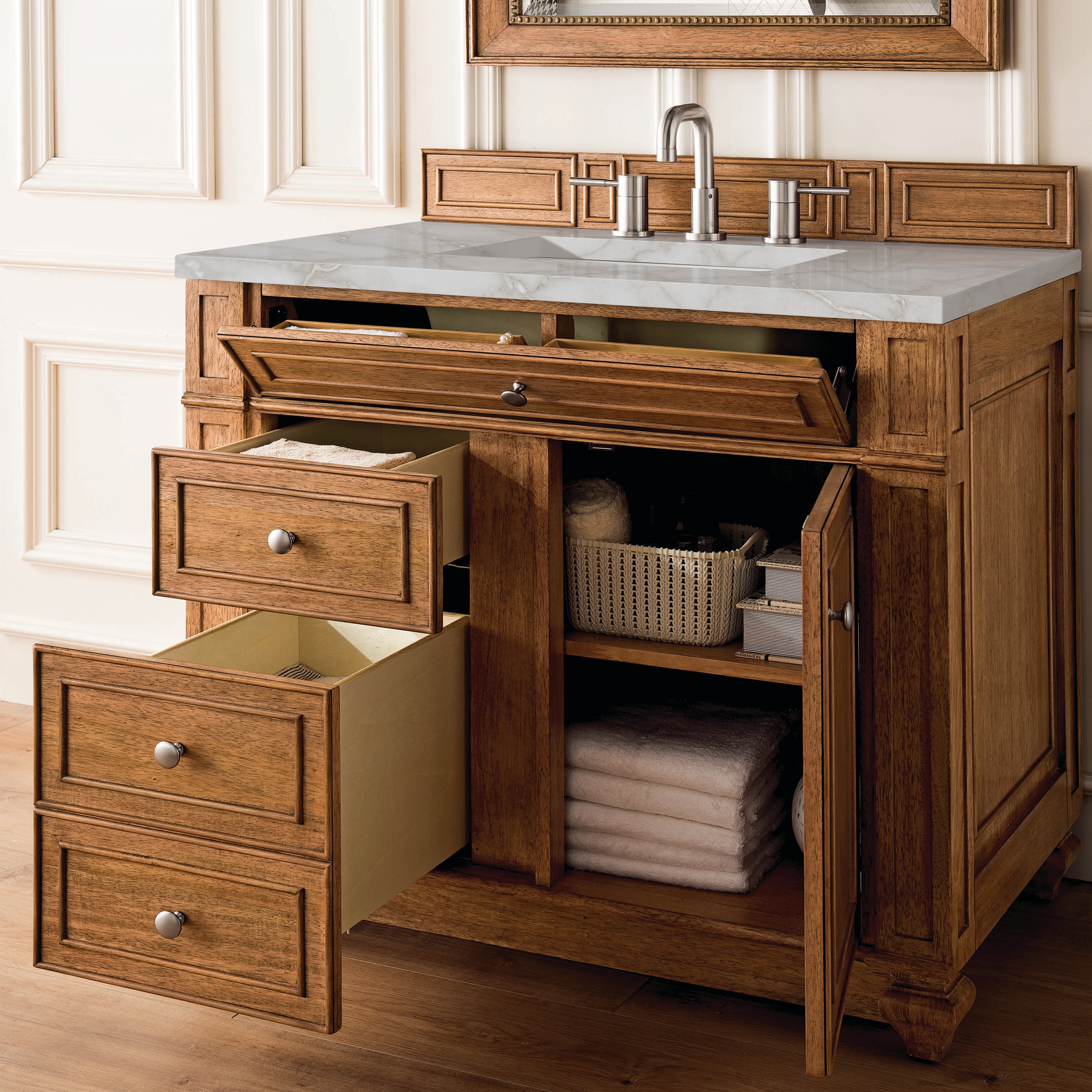 James Martin Vanities 157-V36-SBR-3VSL Bath-Vanity-Combo - View #4