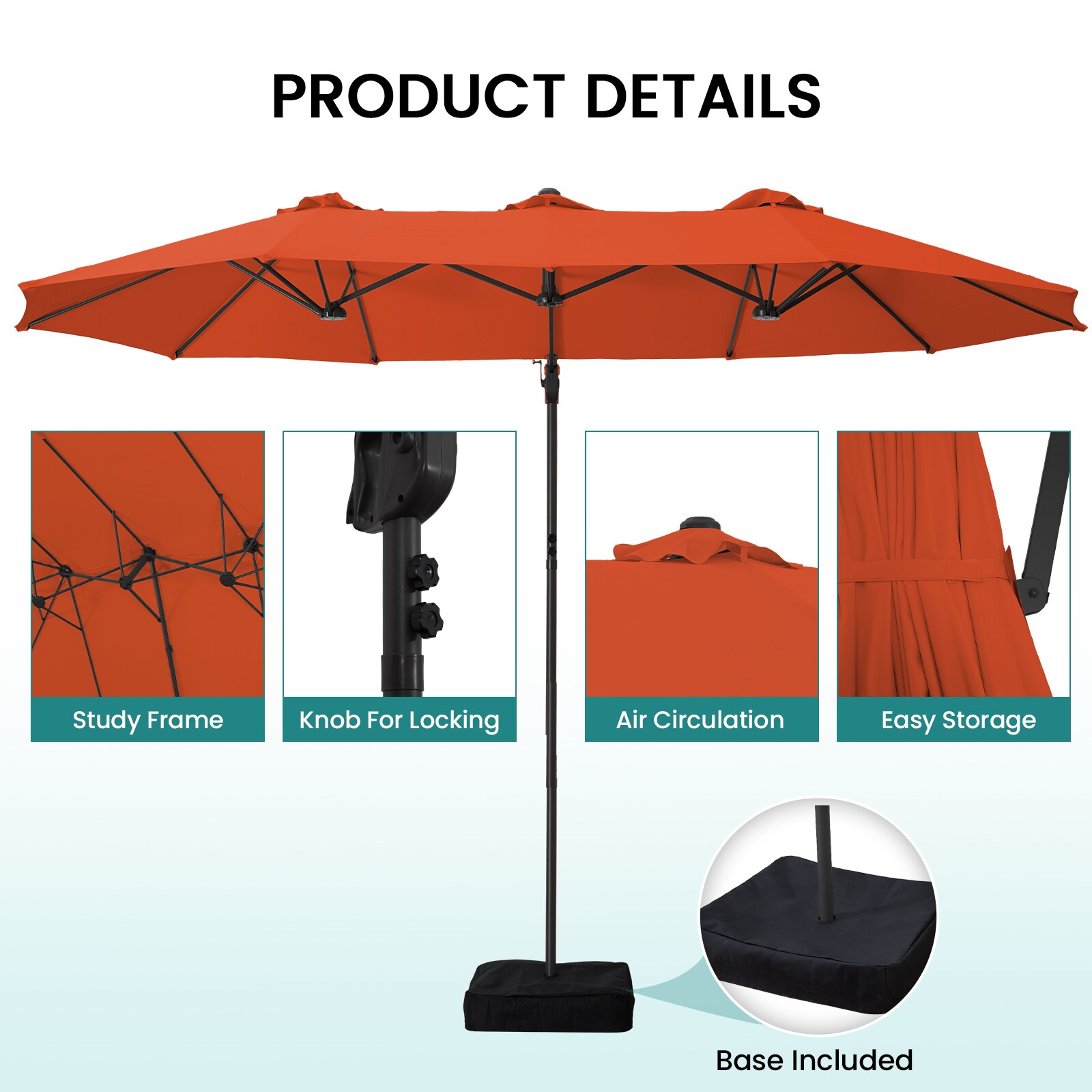 JEAREY JE-HMLG-WH-Q Umbrellas-2 - View #7