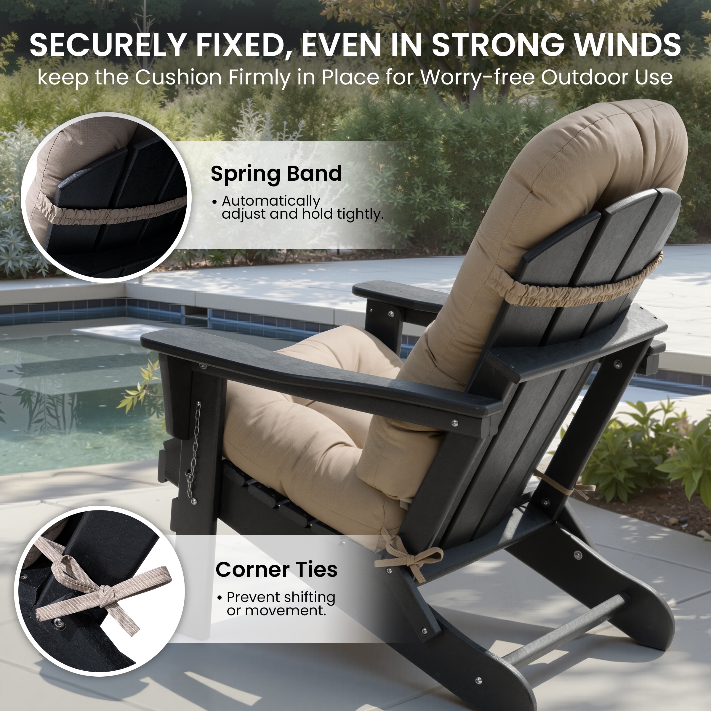 Crestlive Products CL-CU002BEI-1 Patio-Furniture-Cushions - View #5