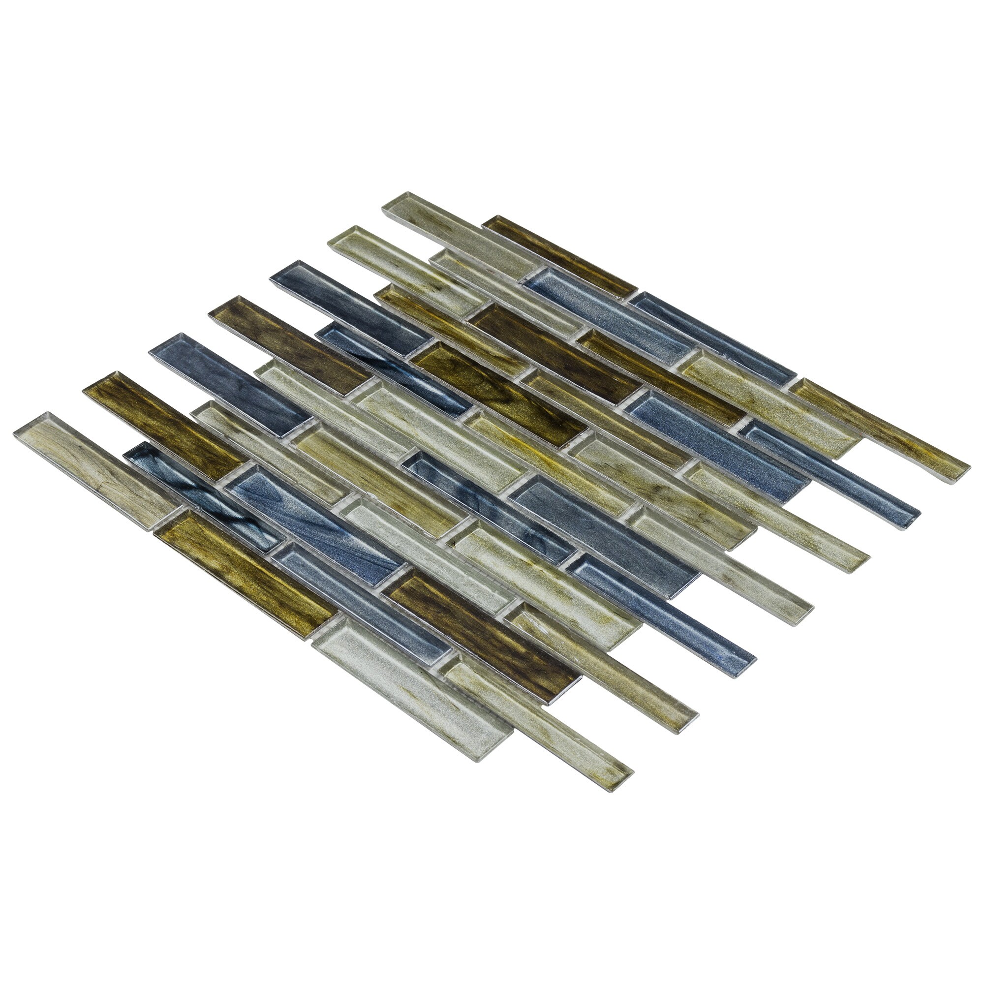 Elida Ceramica Mulan Glass 12-in x 12-in Multi-finish Glass