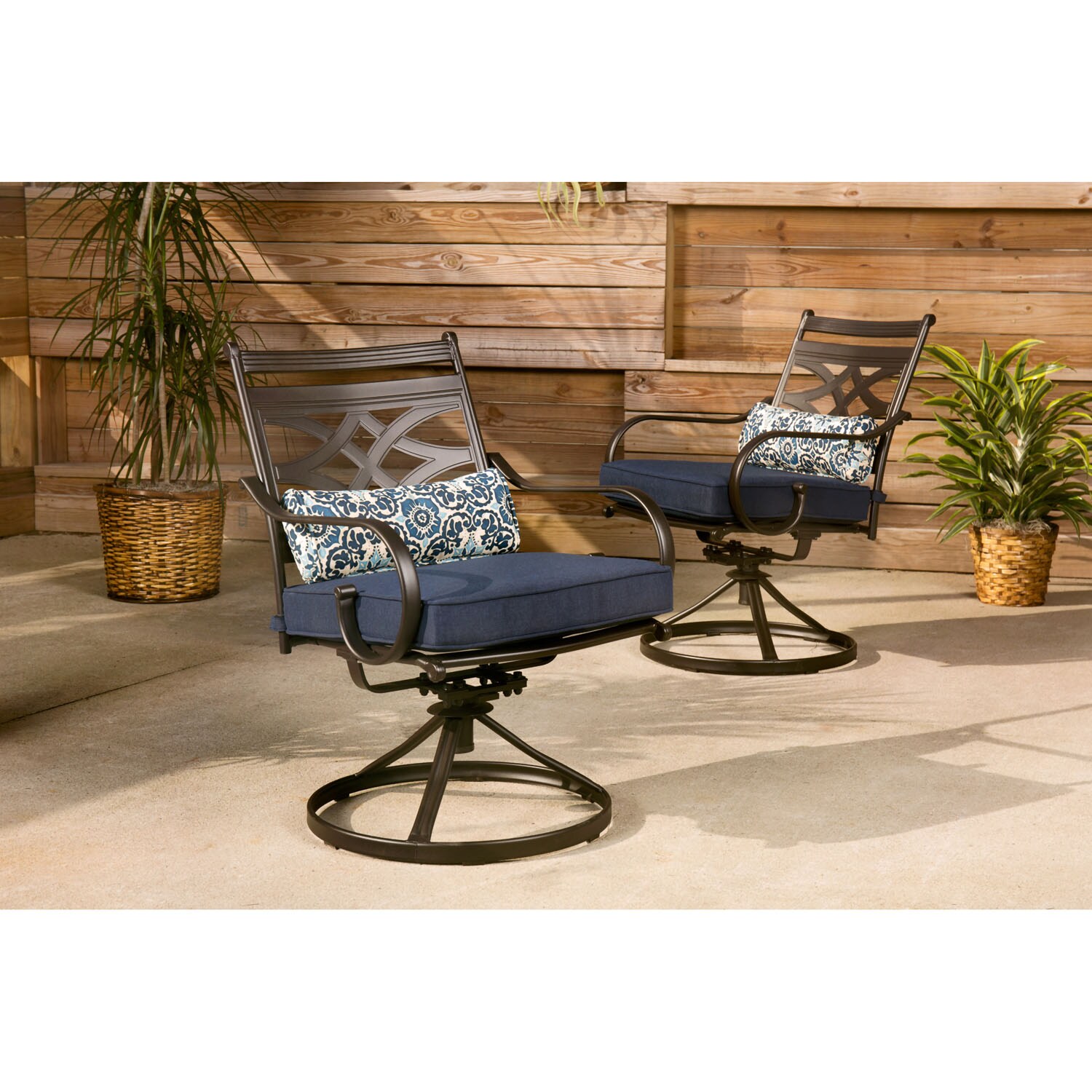 Hanover MCLRDN7PCSQSW6-NVY Patio-Dining-Sets - View #10