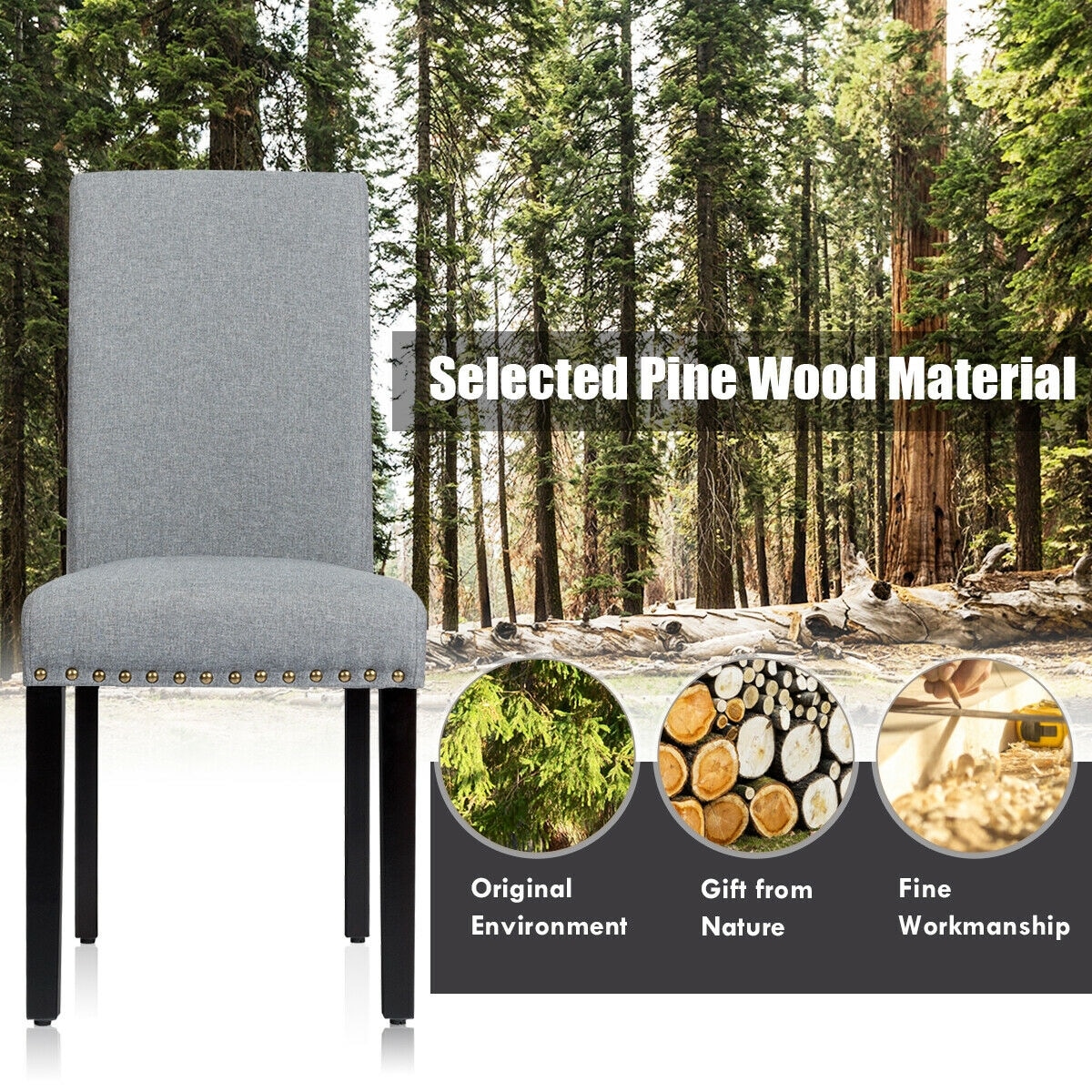 WELLFOR HW-HWY2-65395SL Dining-Chairs - View #3