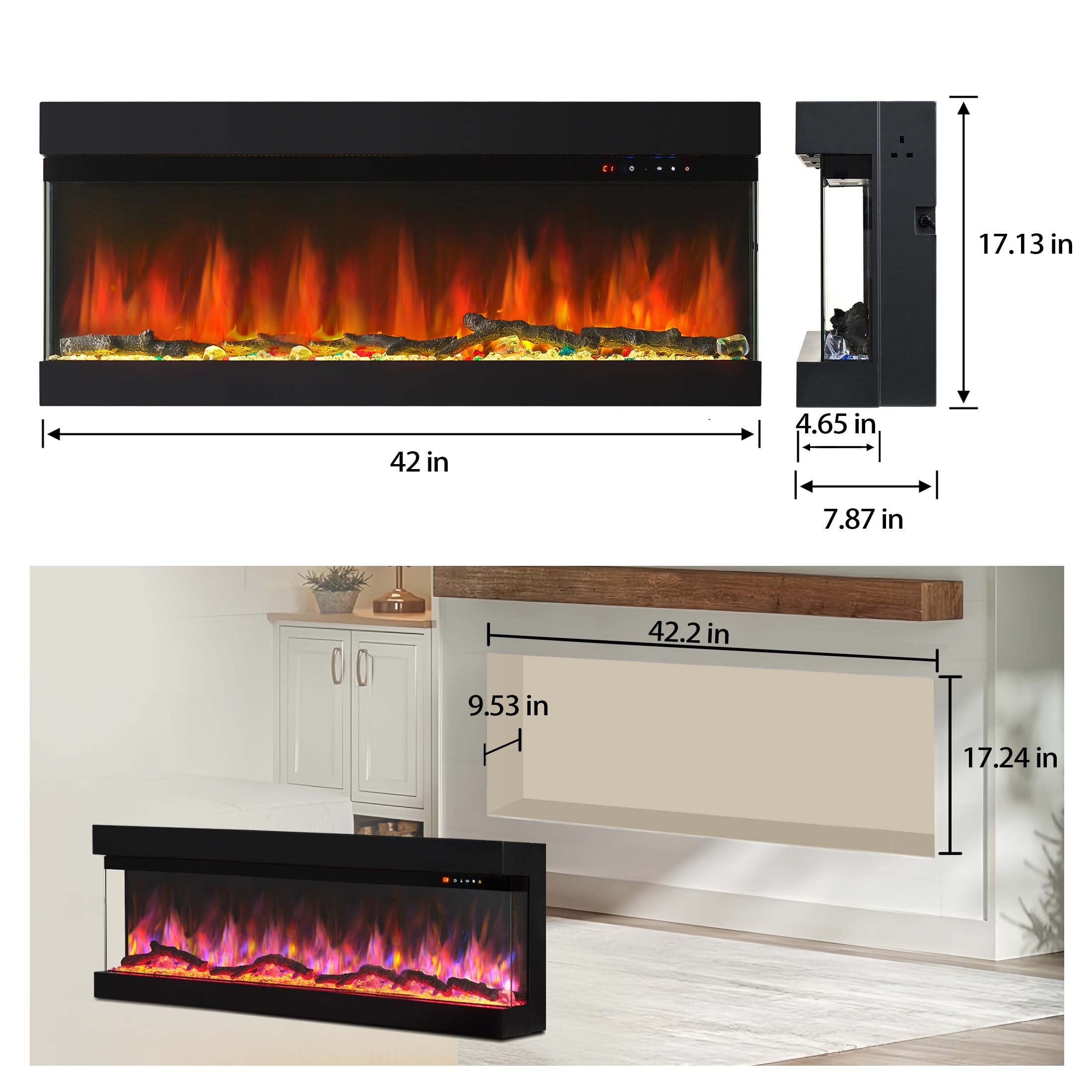 EdenDirect LW-TS42 Electric-Fireplaces - View #8