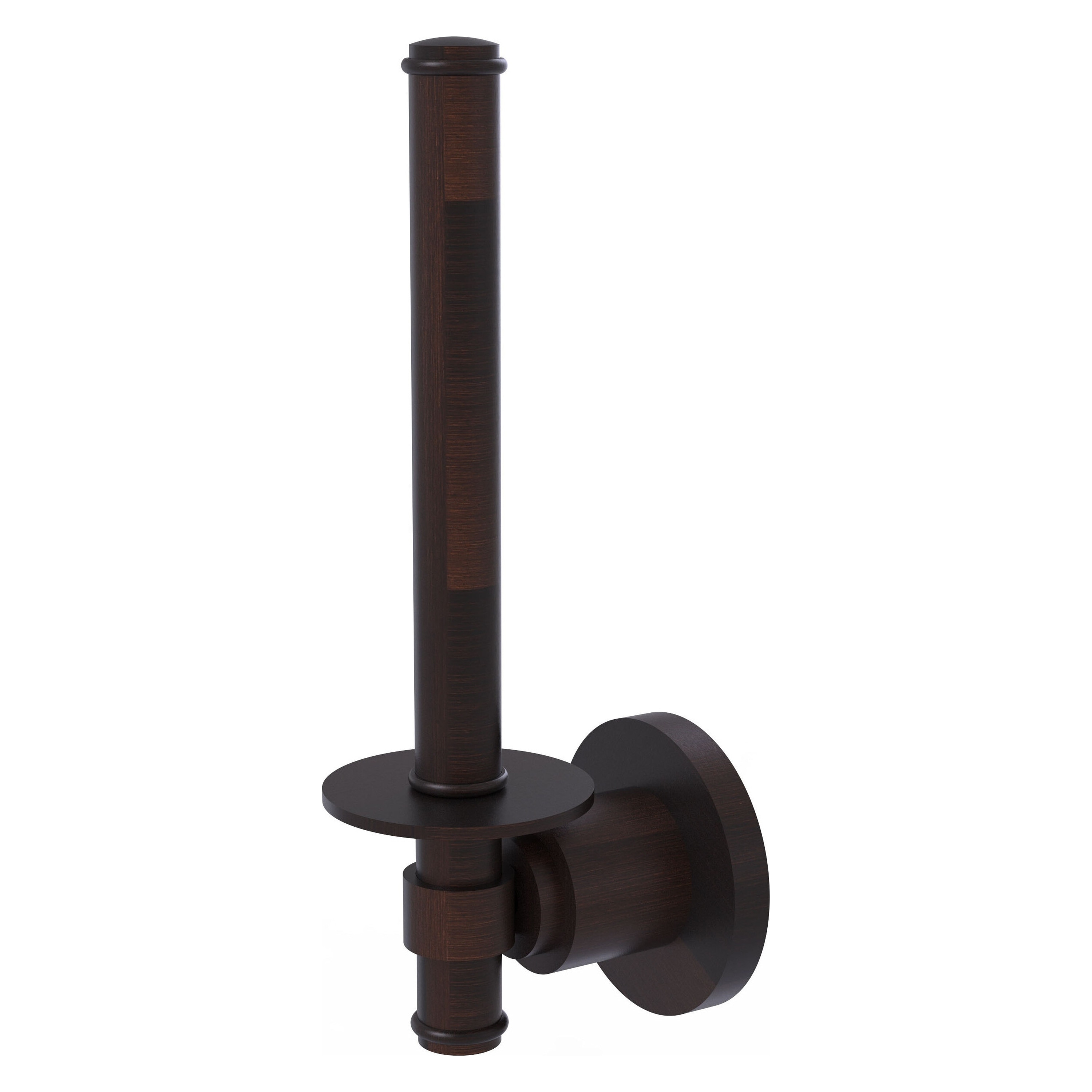 Allied Brass WS-24U-VB Washington Square Venetian Bronze Wall mount Single post Toilet Paper Holder 1 -Rolls with Storage