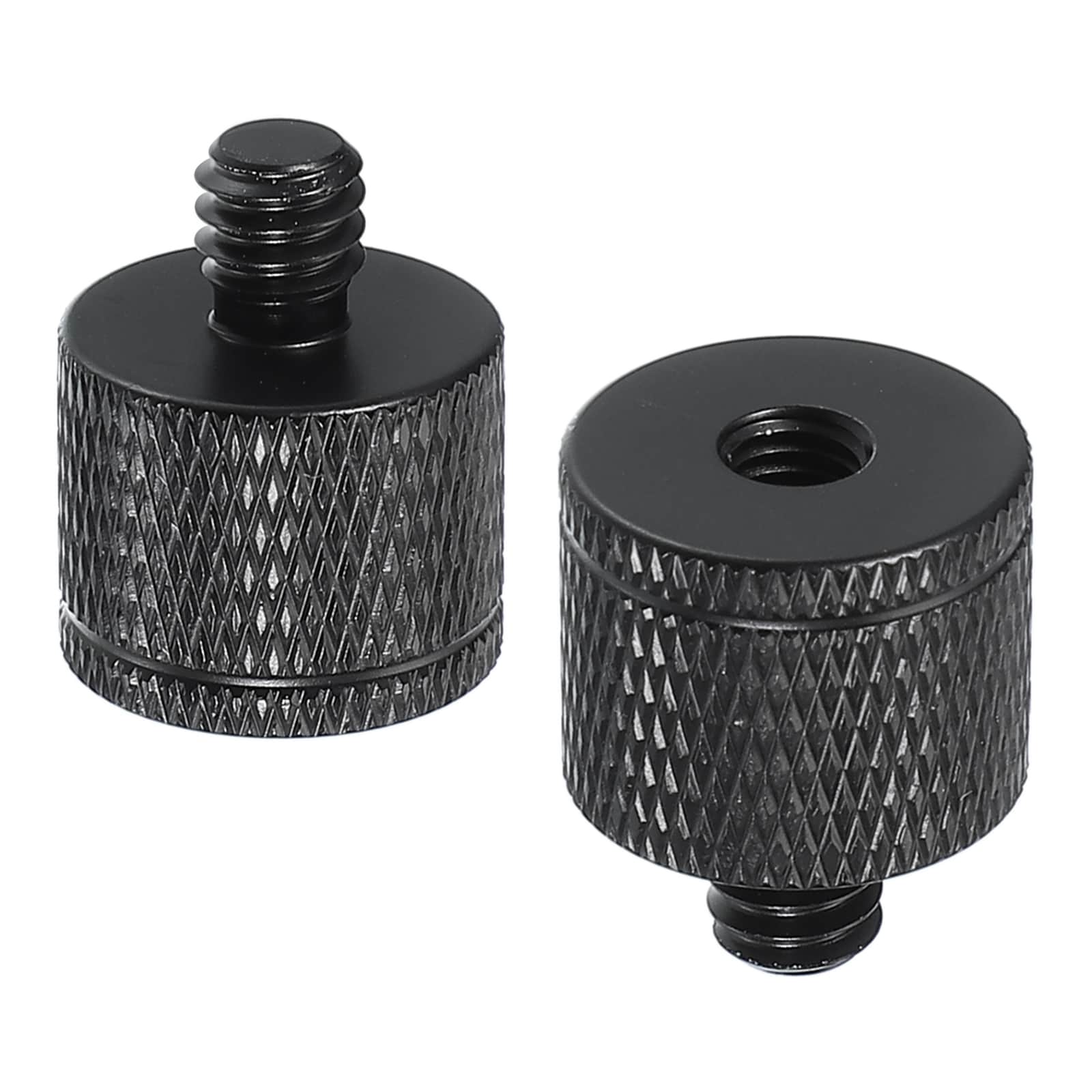 PATIKIL Tripod Screw Adapter M5 Female to 1/4inch Male 2pcs Tripod Nut Connectors Camera Mount Screw Camera Double Head Converter for Microphone Holder Magic Arms Accessories