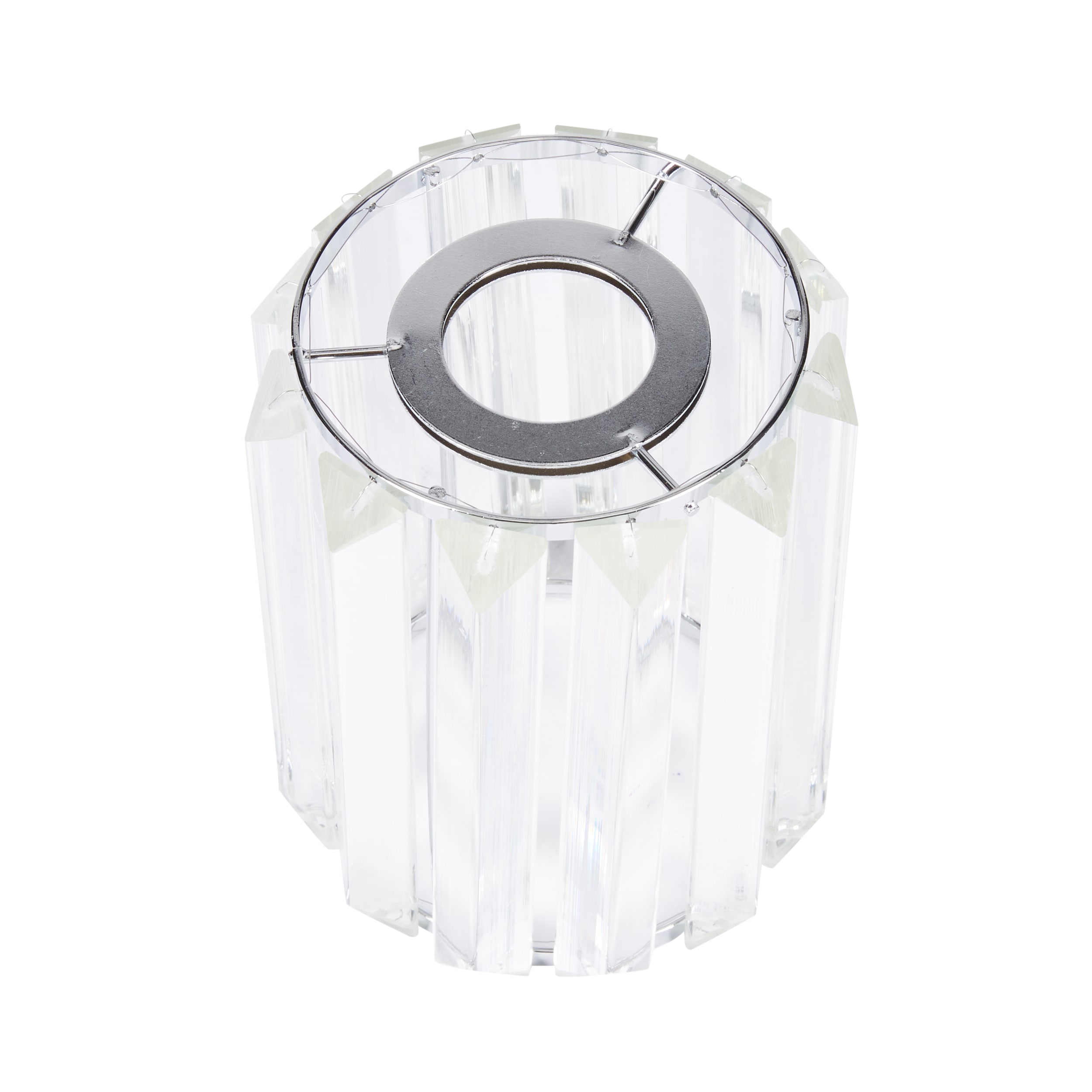 style selections clear ribbed glass vanity shade n256c