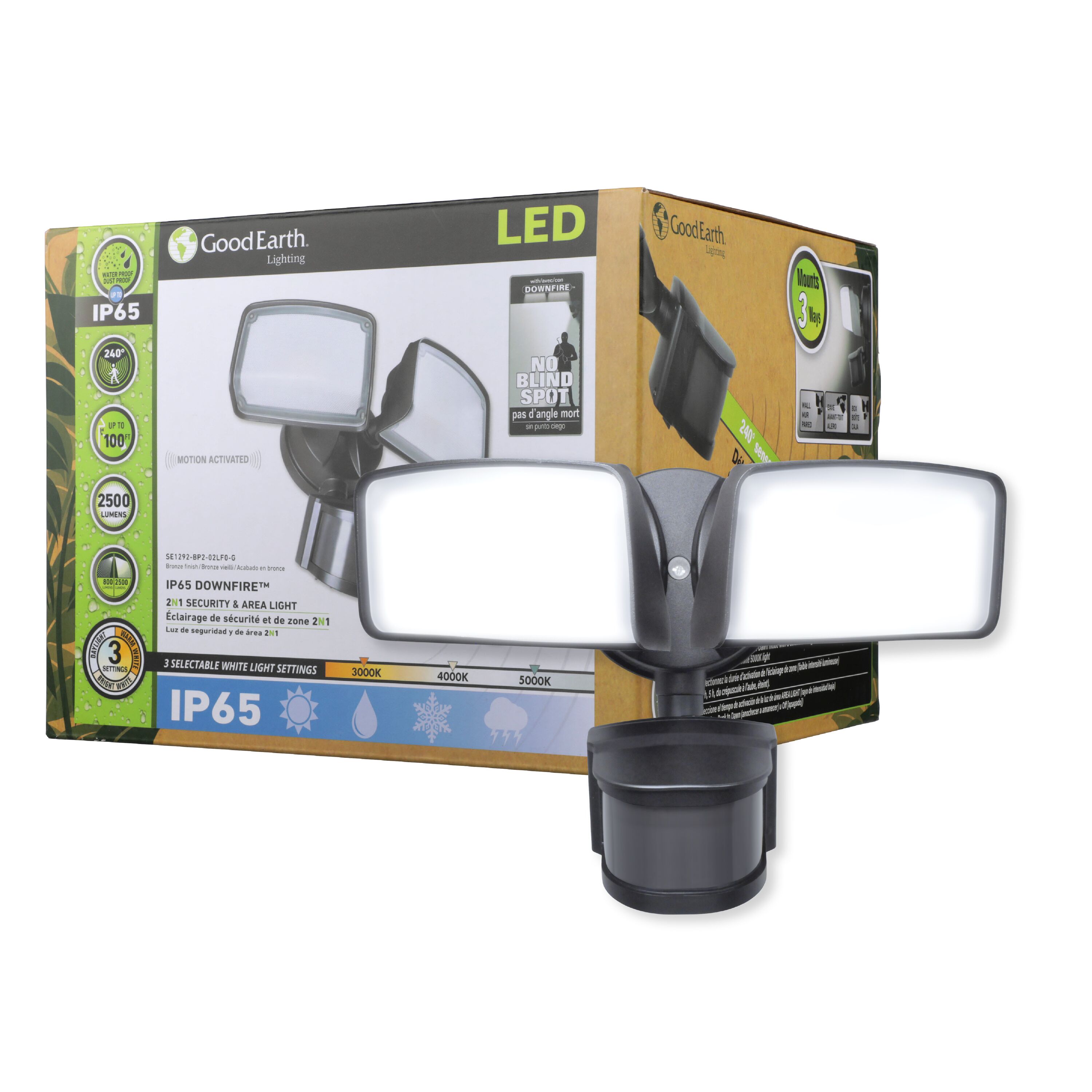 Good Earth Lighting SE1292-BP2-02LF0-G Motion-Activated-Floodlights - View #3