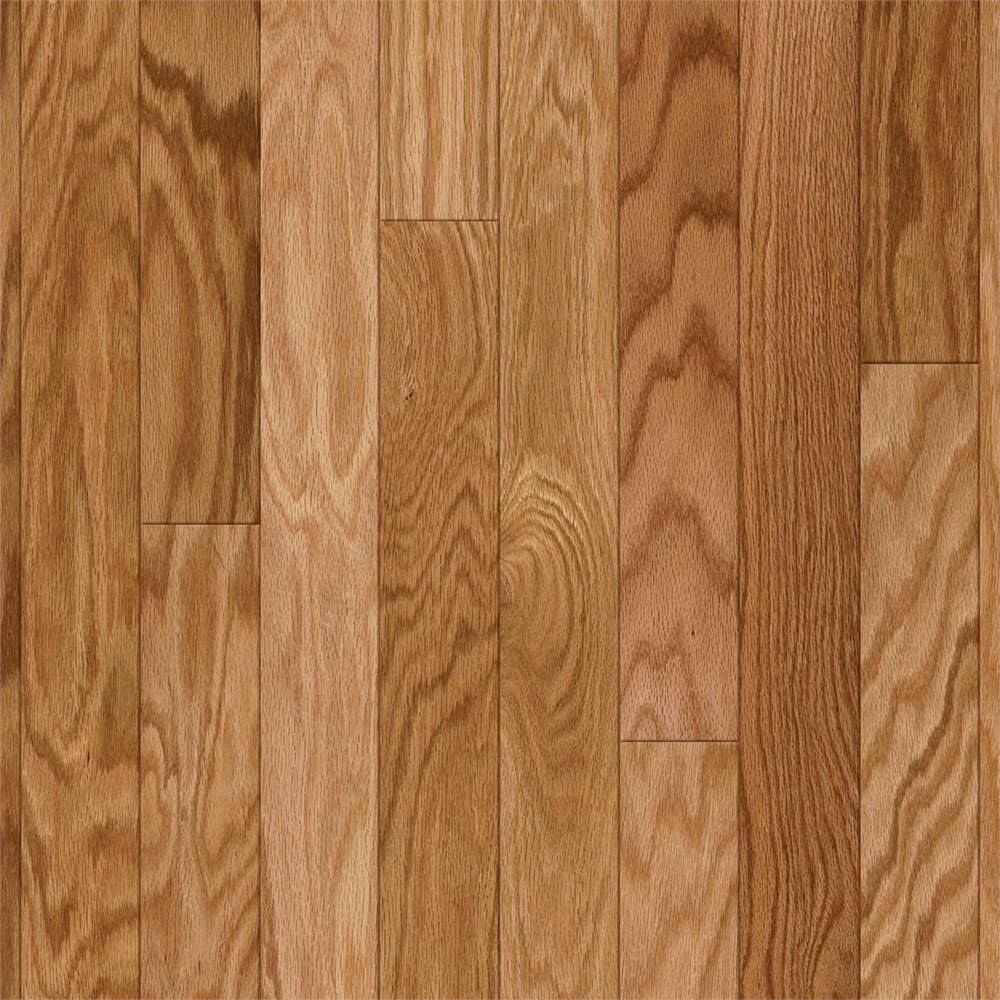 Bruce (Sample) Natural Oak Locking Hardwood Flooring in the