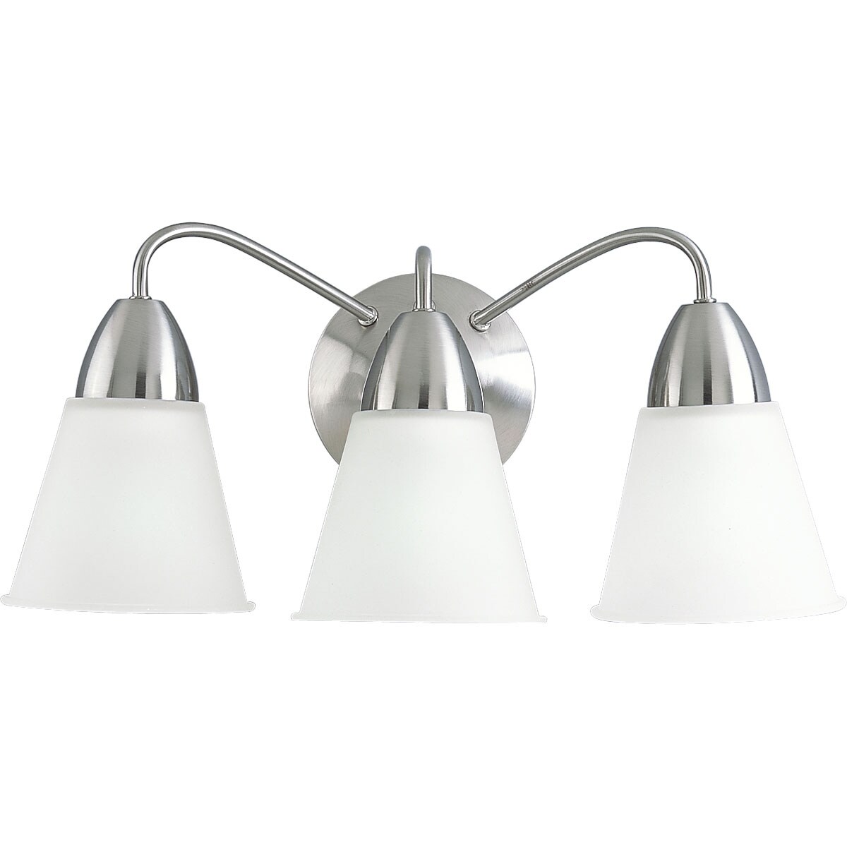 Progress Lighting P3303-09 Modern 3 -Light Brushed Nickel Modern/contemporary Vanity light