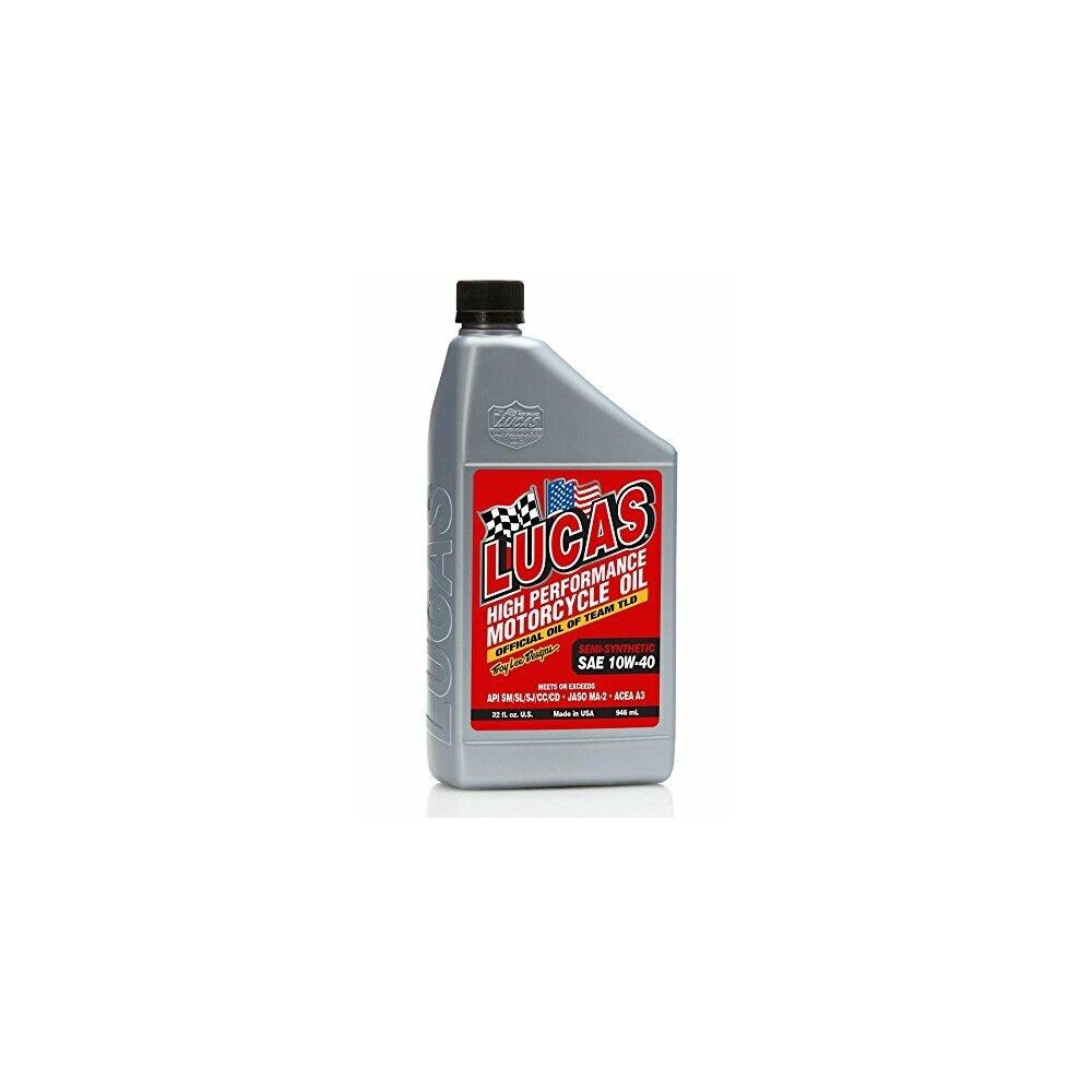 Lucas Oil Products KSAO580774 Lucas Oil L44-10793 1 qt Synthetic SAE 10W-40 Motorcycle Oil
