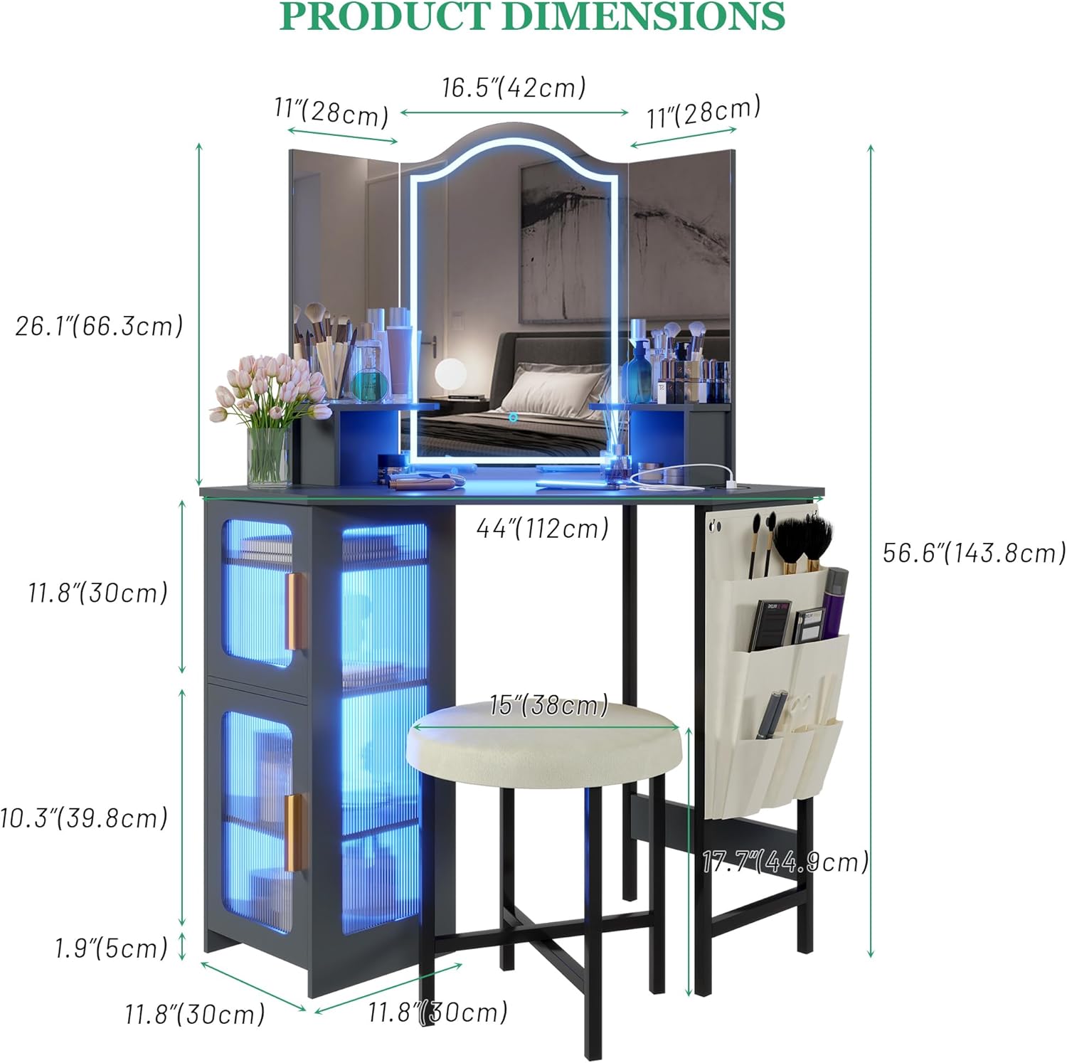 Vlsrka B0BWDTD4K7 Bedroom-Vanities - View #3