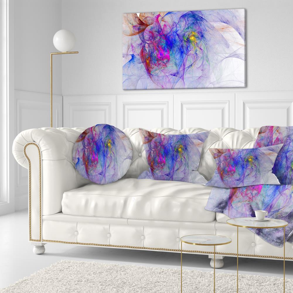 Designart CU15796-12-20 12-in x 20-in Blue Indoor Decorative Pillow