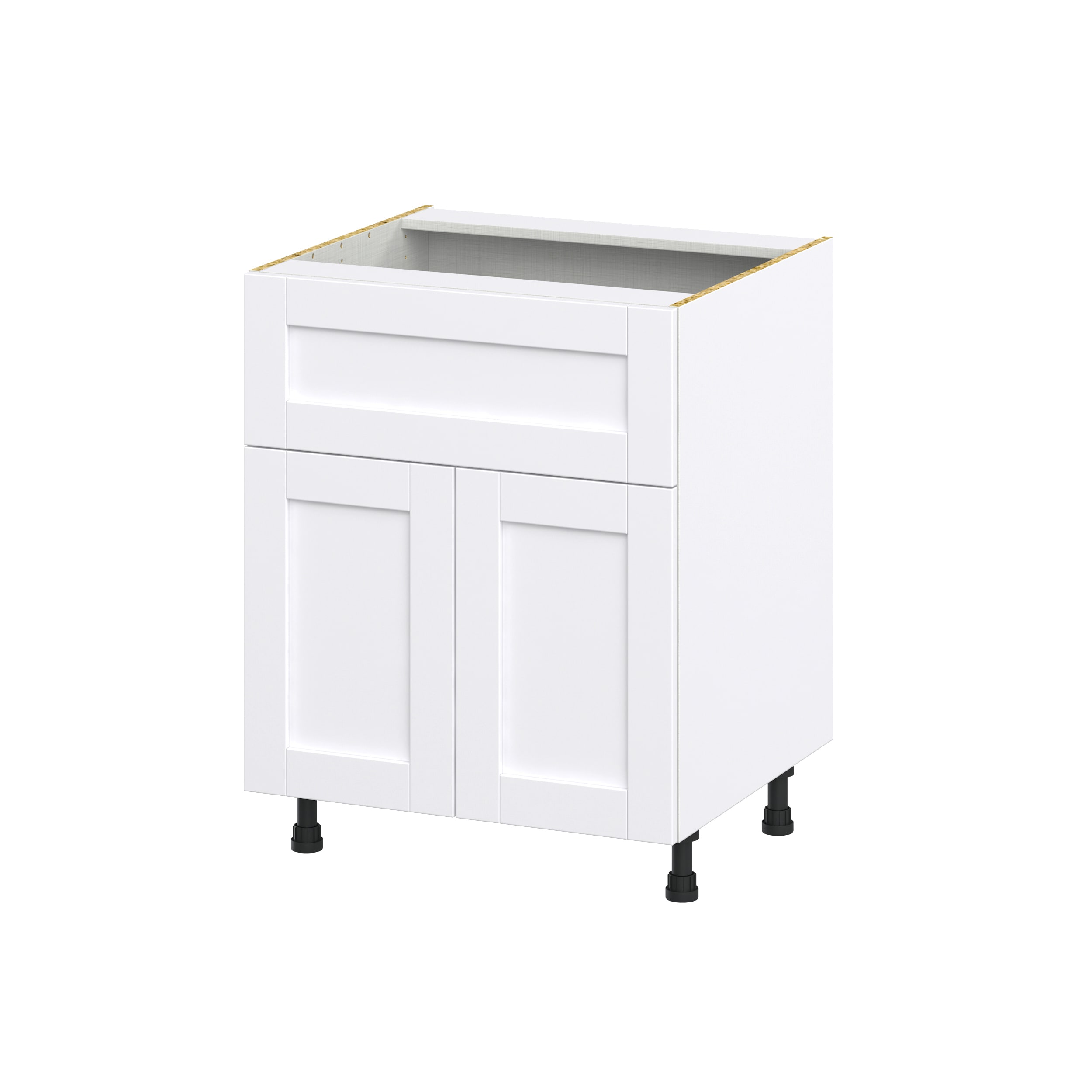 Hugo&Borg DSB27A-RM Rosemont 27-in W x 34.5-in H x 25-in D Glacier White Base Fully assembled Cabinet (Recessed Panel Shaker)