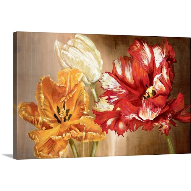 GreatBigCanvas Tulips Gango Editions 20-in H x 30-in W Abstract Print ...