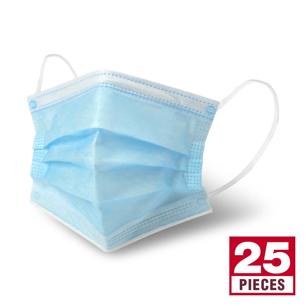 25-Pack Disposable Rated One Size Fits Most All- Purpose Face Mask the Face Masks department at Lowes.com