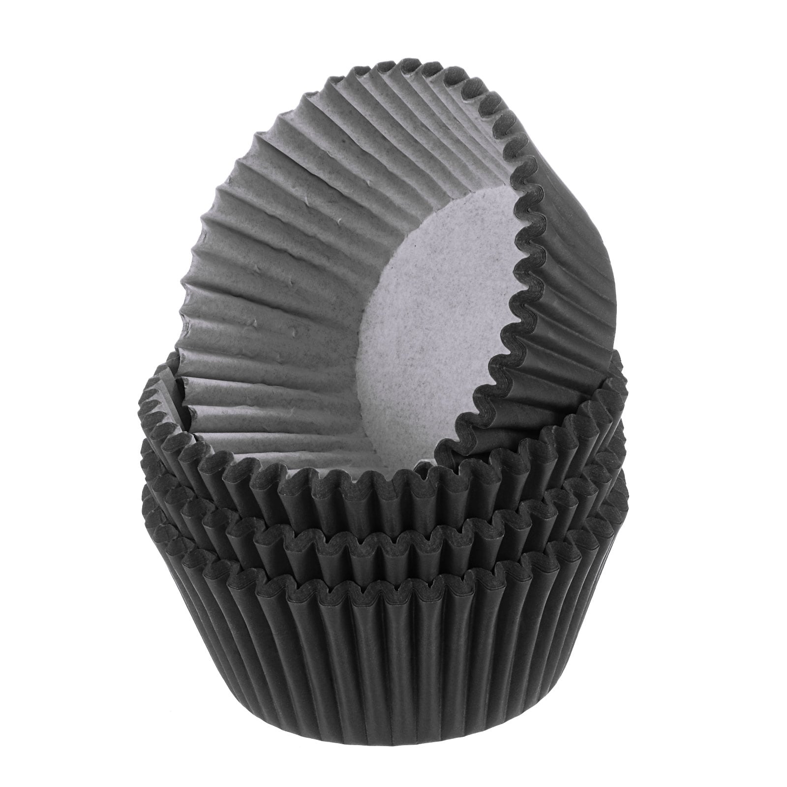 Harfington 100pcs Cupcake Liners Black Cupcake Cups Standard Size Muffins Liners Papers Baking Cups Wrappers Greaseproof for Party Wedding Birthday