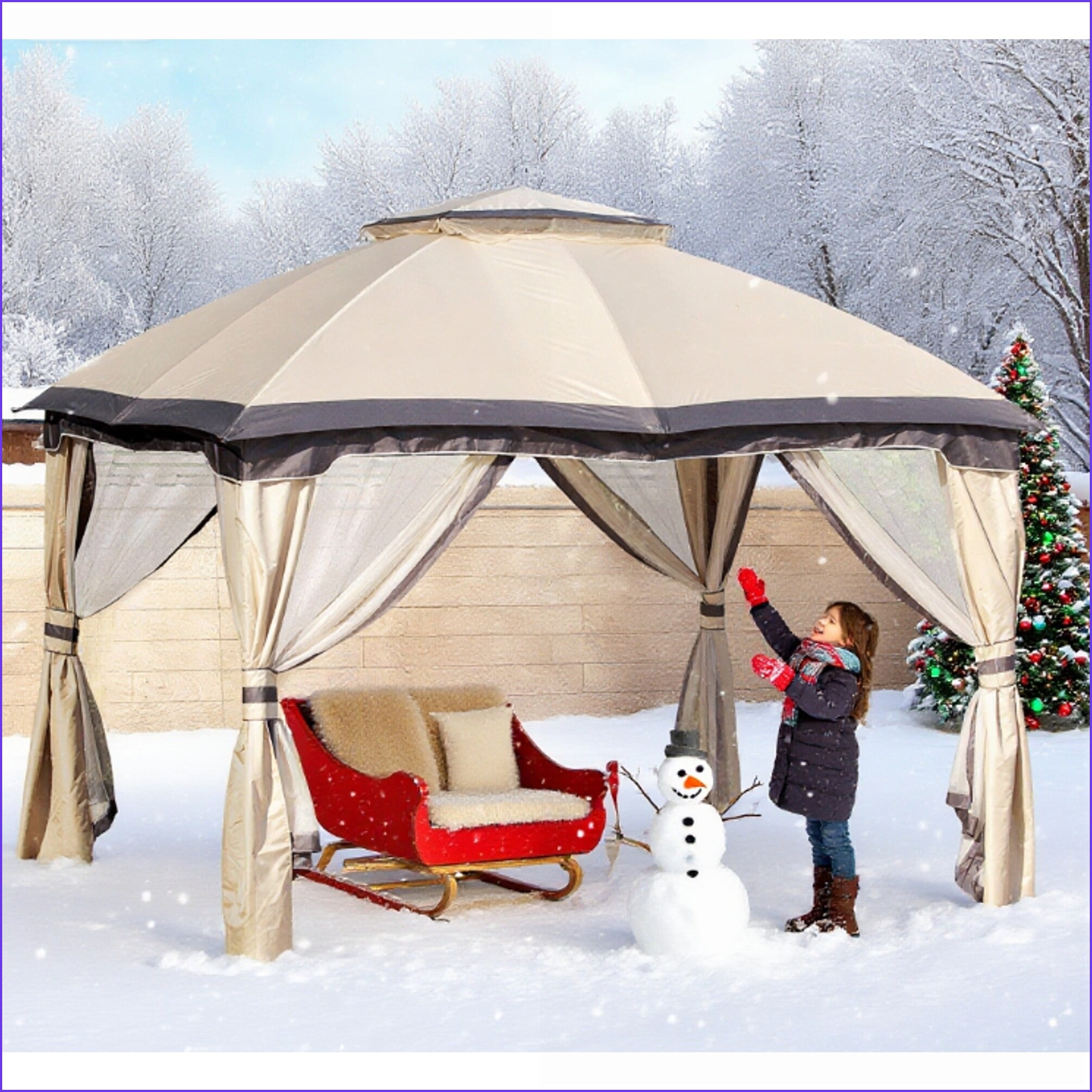 Watnature ZDSGJ8THBEFL Wood-Resin-Gazebos - View #3