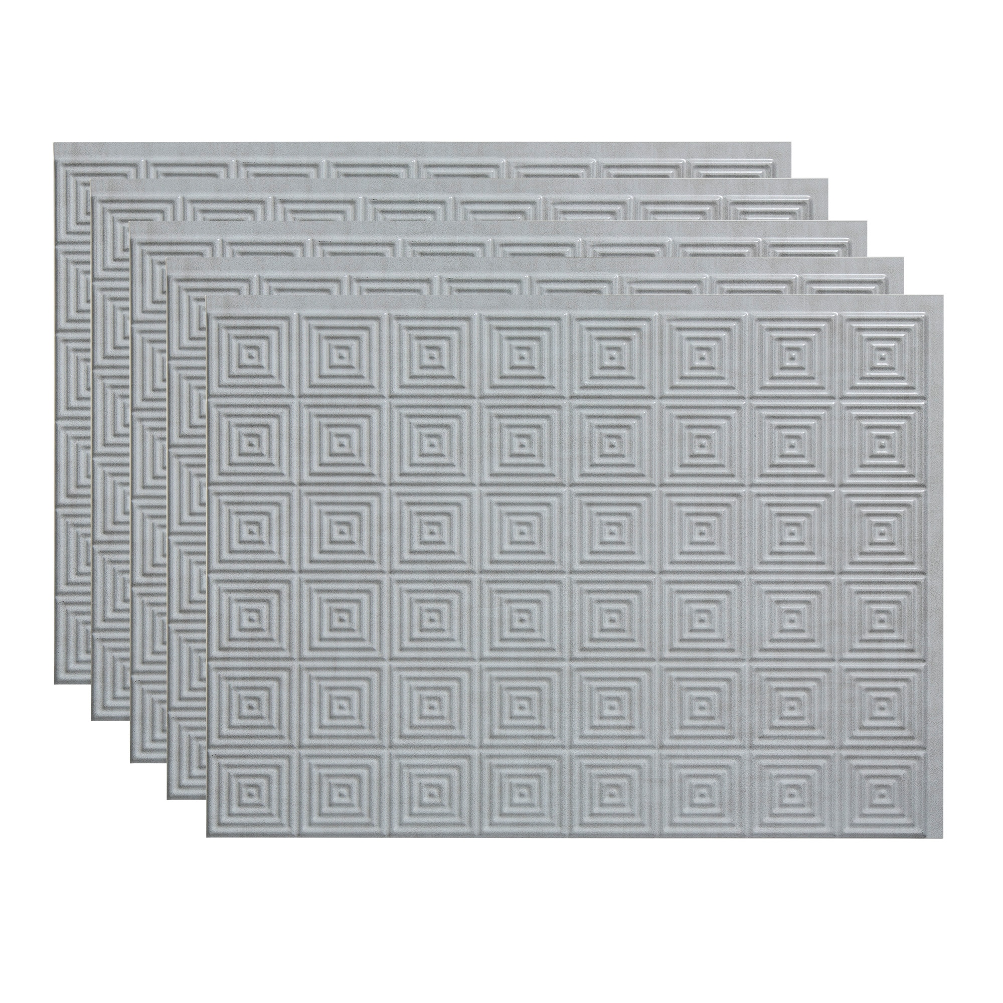 Fasade PB5343 Cashmere 18-in x 24-in Multi-finish PVC Tin look Standard Wall Tile ( 15-sq ft Carton