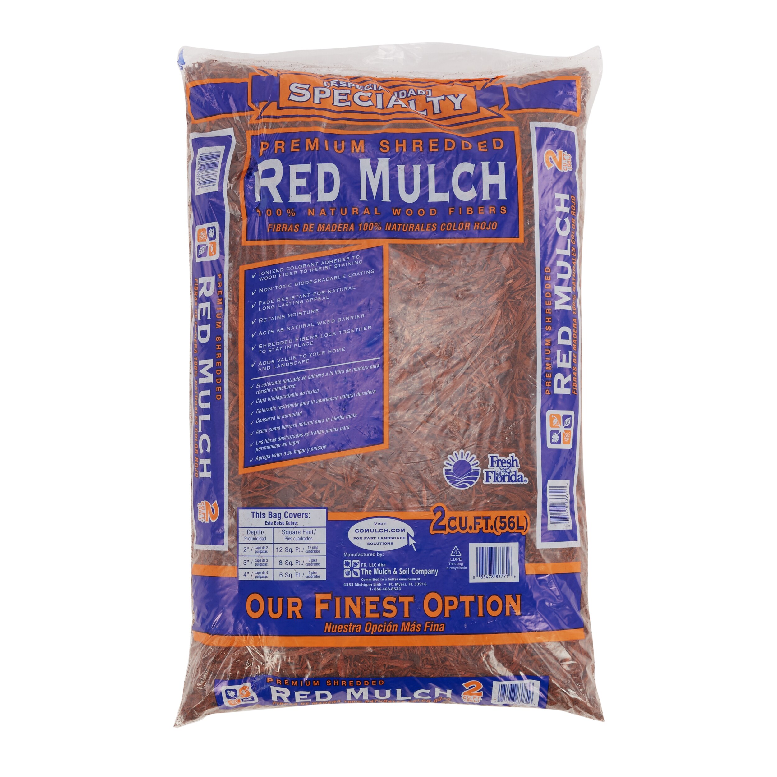 Mulch 2-cu ft Red Hardwood Mulch in the Bagged Mulch department at Lowes.com