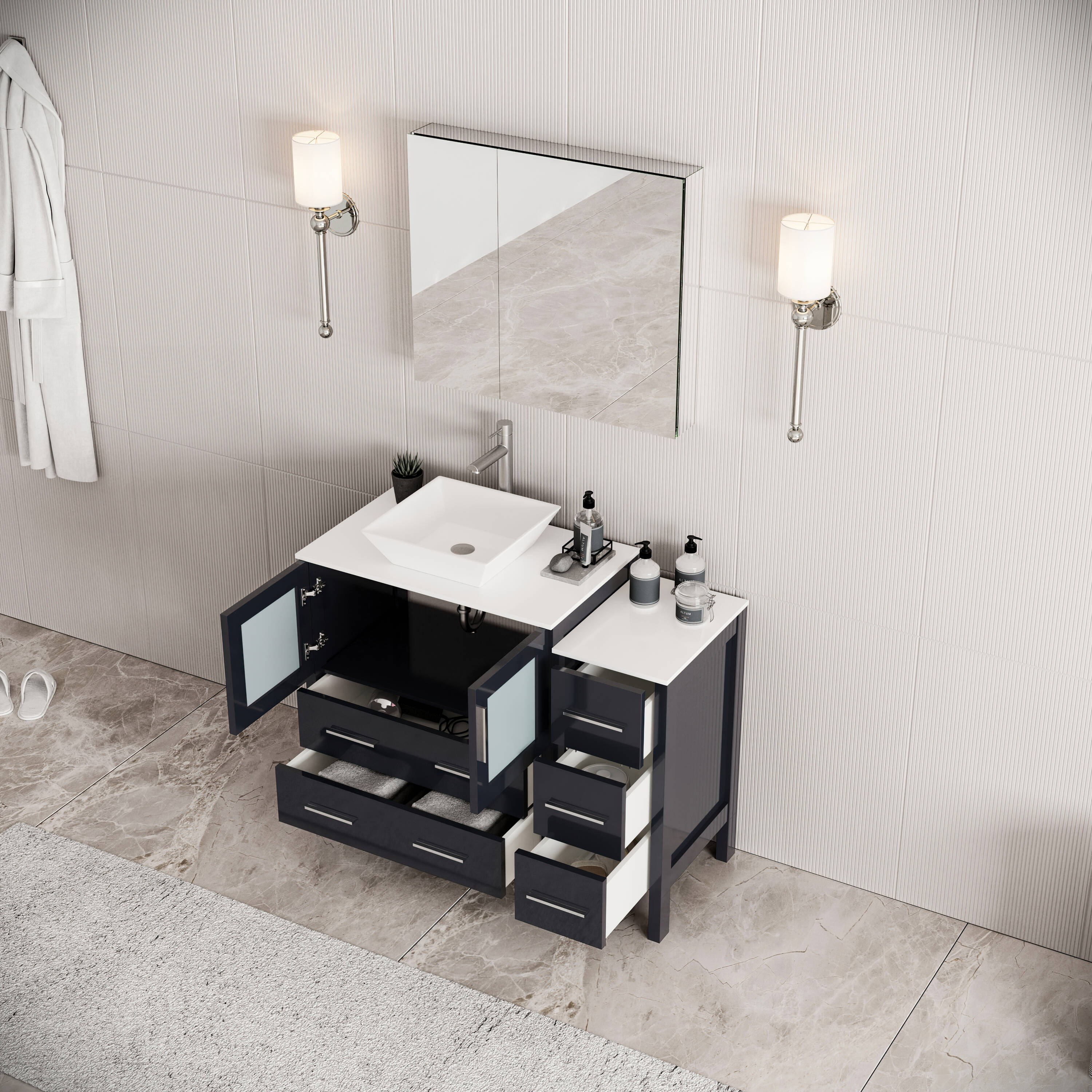 Fresca FCB62-3012ES-CWH-V Bath-Vanity-Combo - View #3