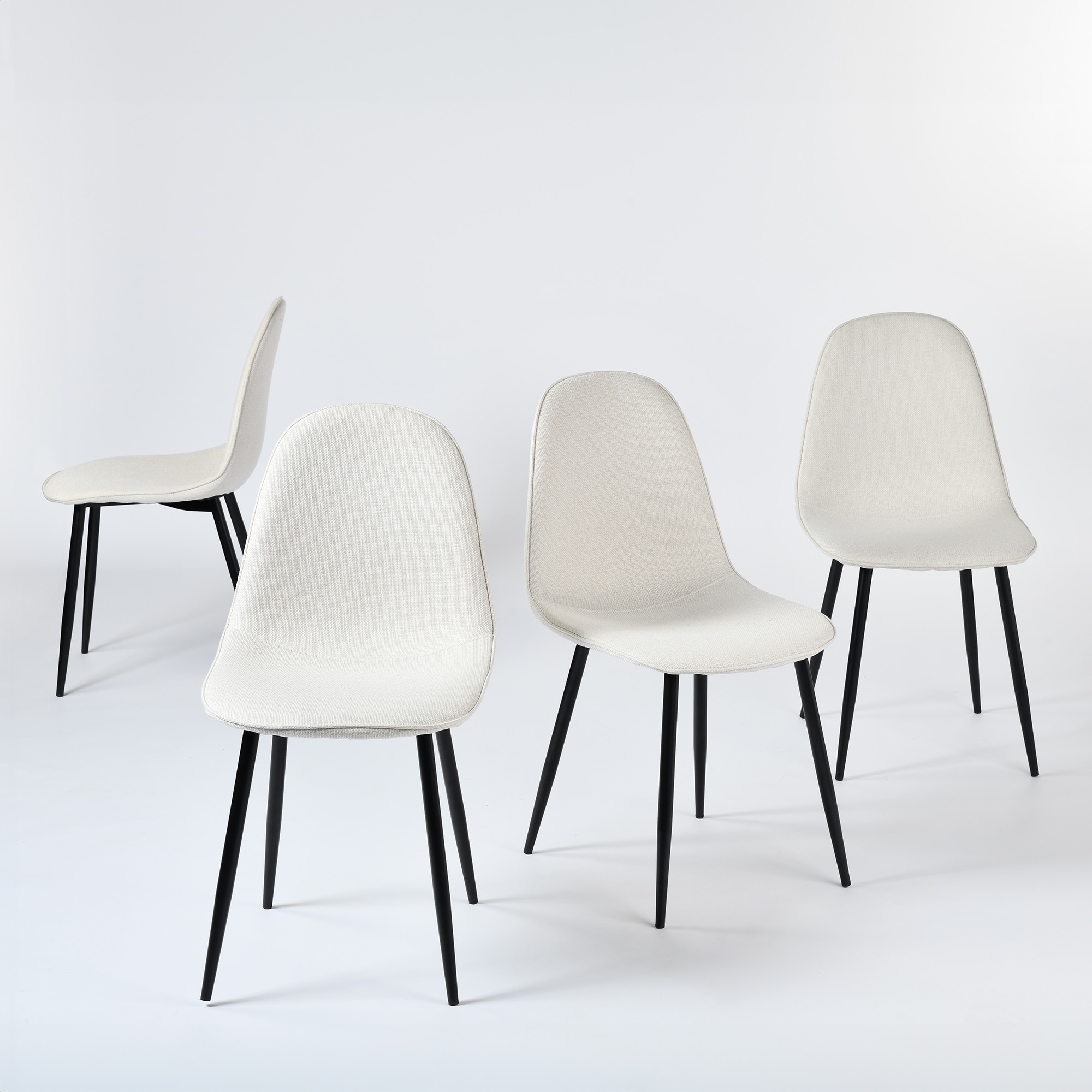 Homy Casa CHARLTON BEIGE Dining-Chairs - View #10