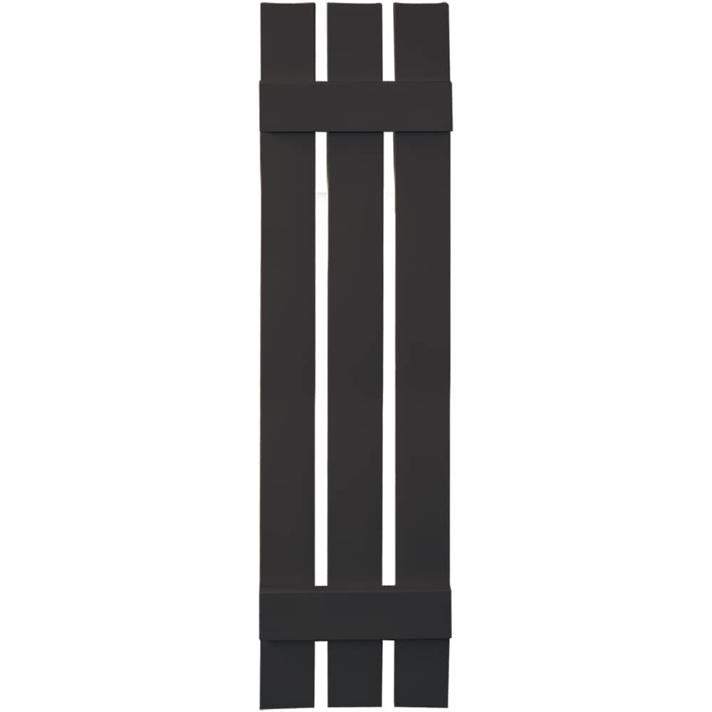 Vantage V5371251010 11.875-in W x 51-in H Musket Brown Spaced Exterior Shutters