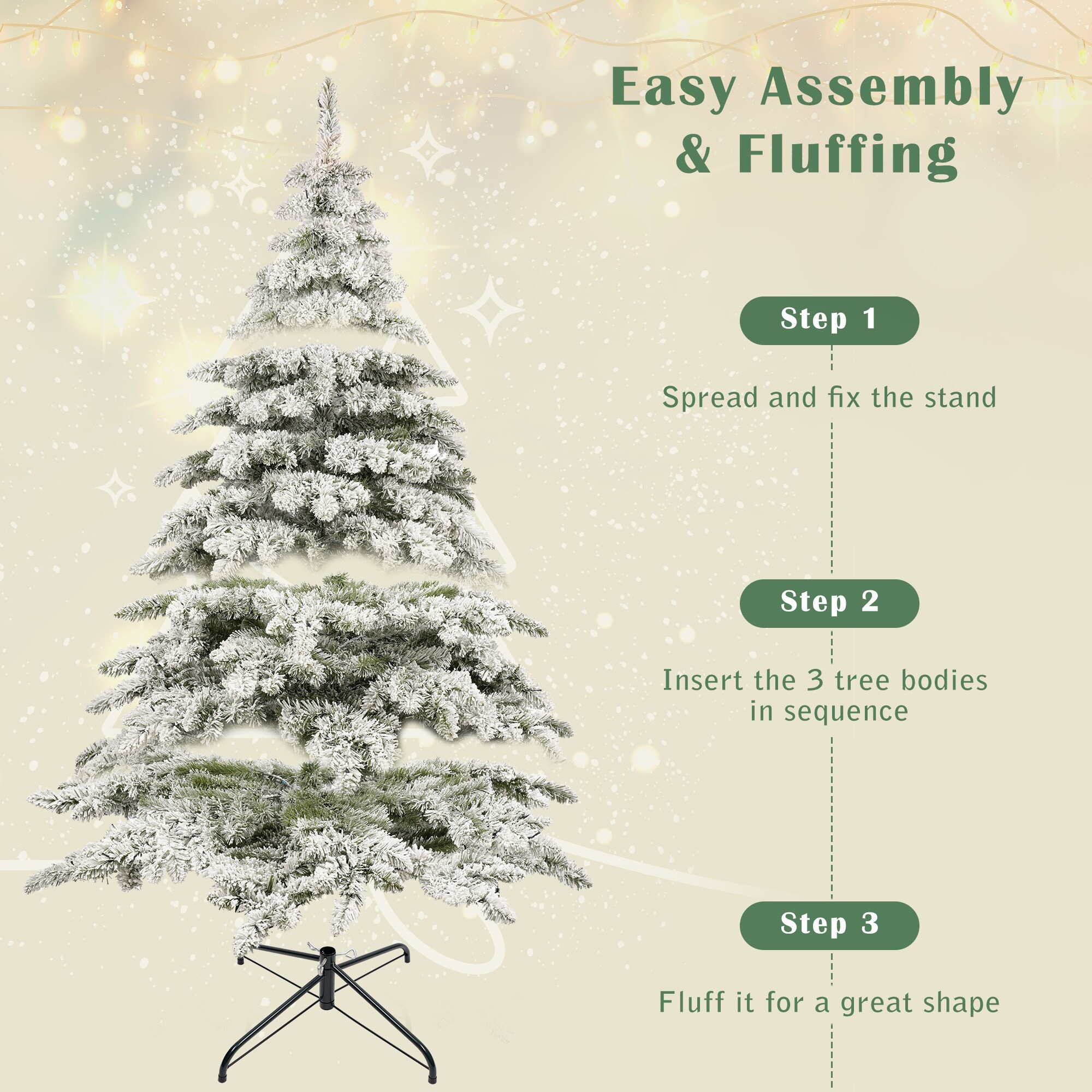 AAZJ NBC-CM74356 Artificial-Christmas-Trees - View #5