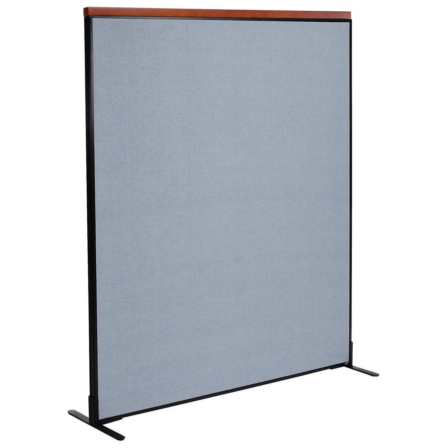 Global Industrial 694852FBL 60-14-inW x 73-12-inH Deluxe Freestanding Office Partition Panel Blue