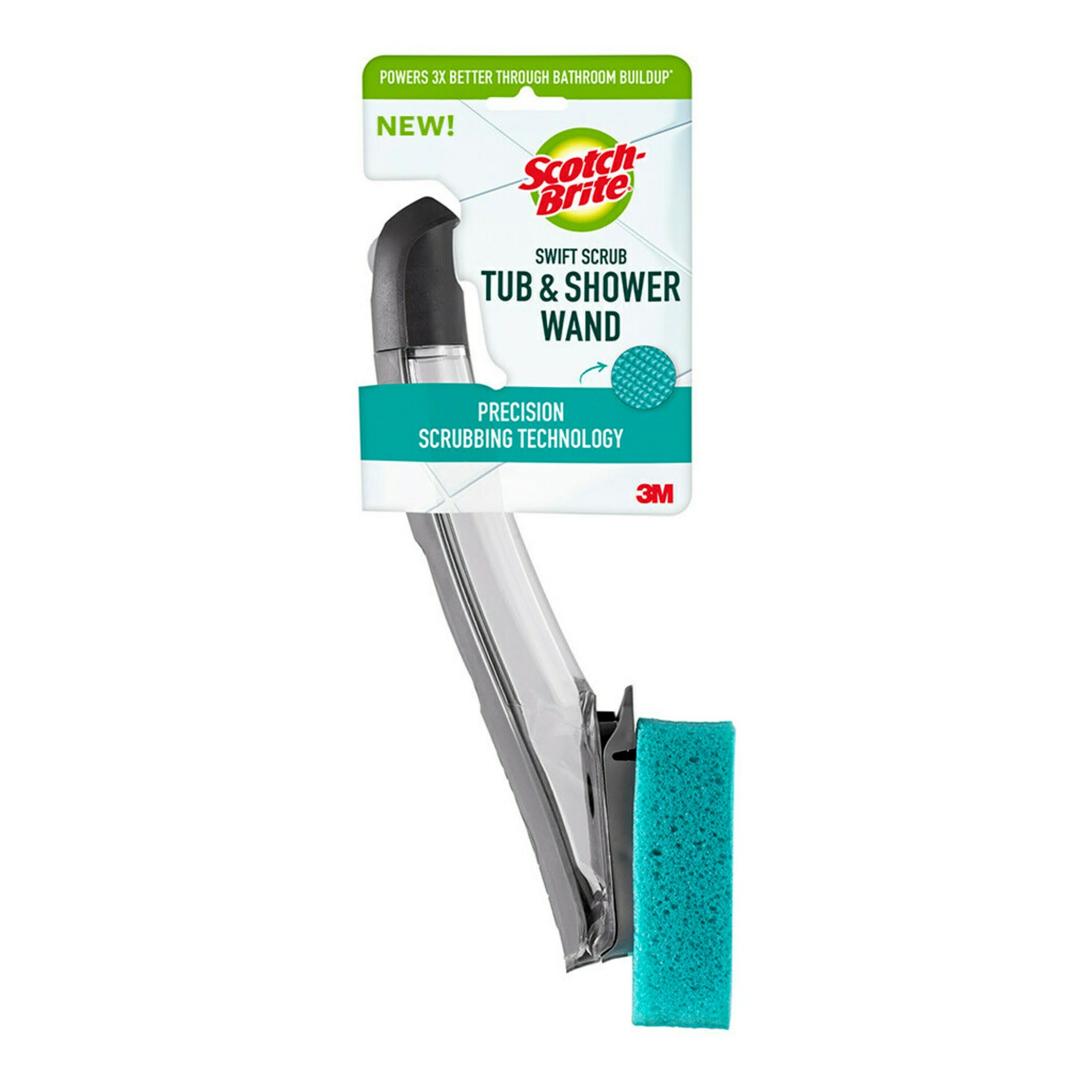 Scotch-Brite 547-W Swift Scrub Tub and Shower Poly fiber Stiff Tile and Grout Brush