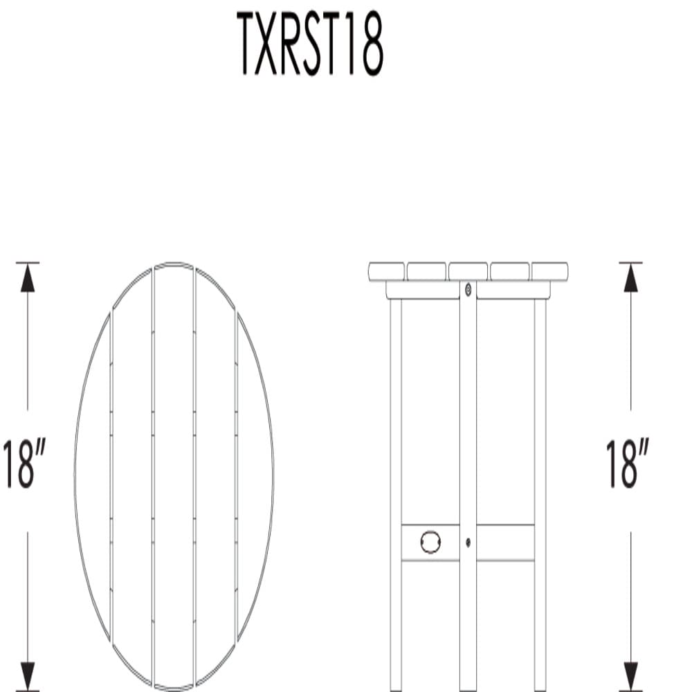 Trex Outdoor Furniture TXRST18CB Patio-Tables - View #7