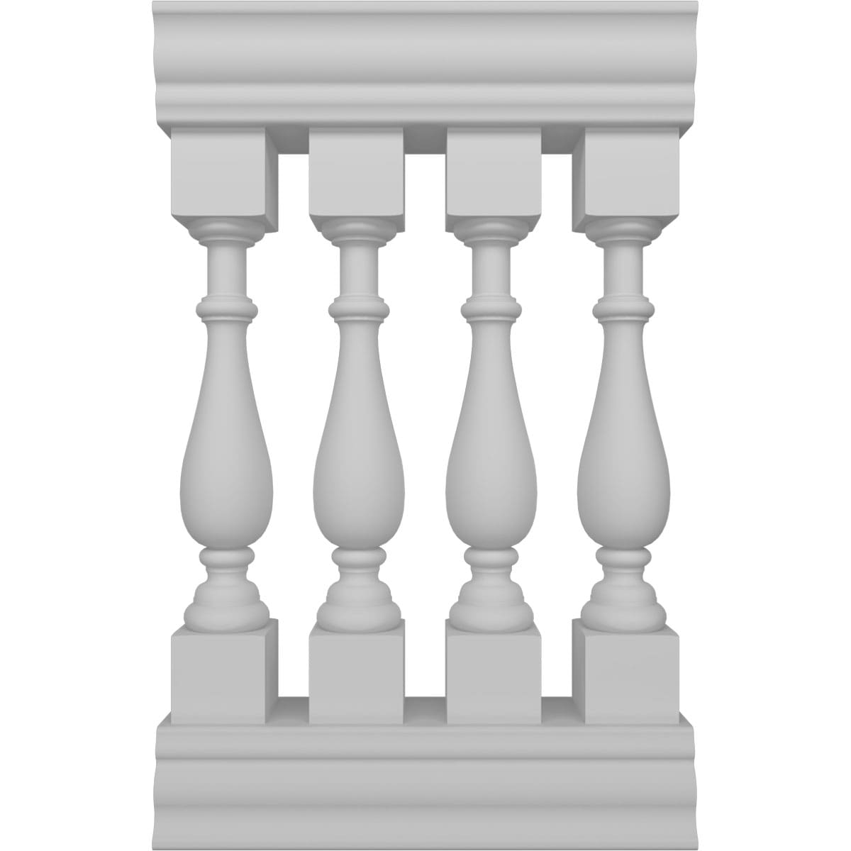 Ekena Millwork BALK41X024TRN FiberThane 2-ft x 41-in Traditional Fiberglass Deck Rail Kit