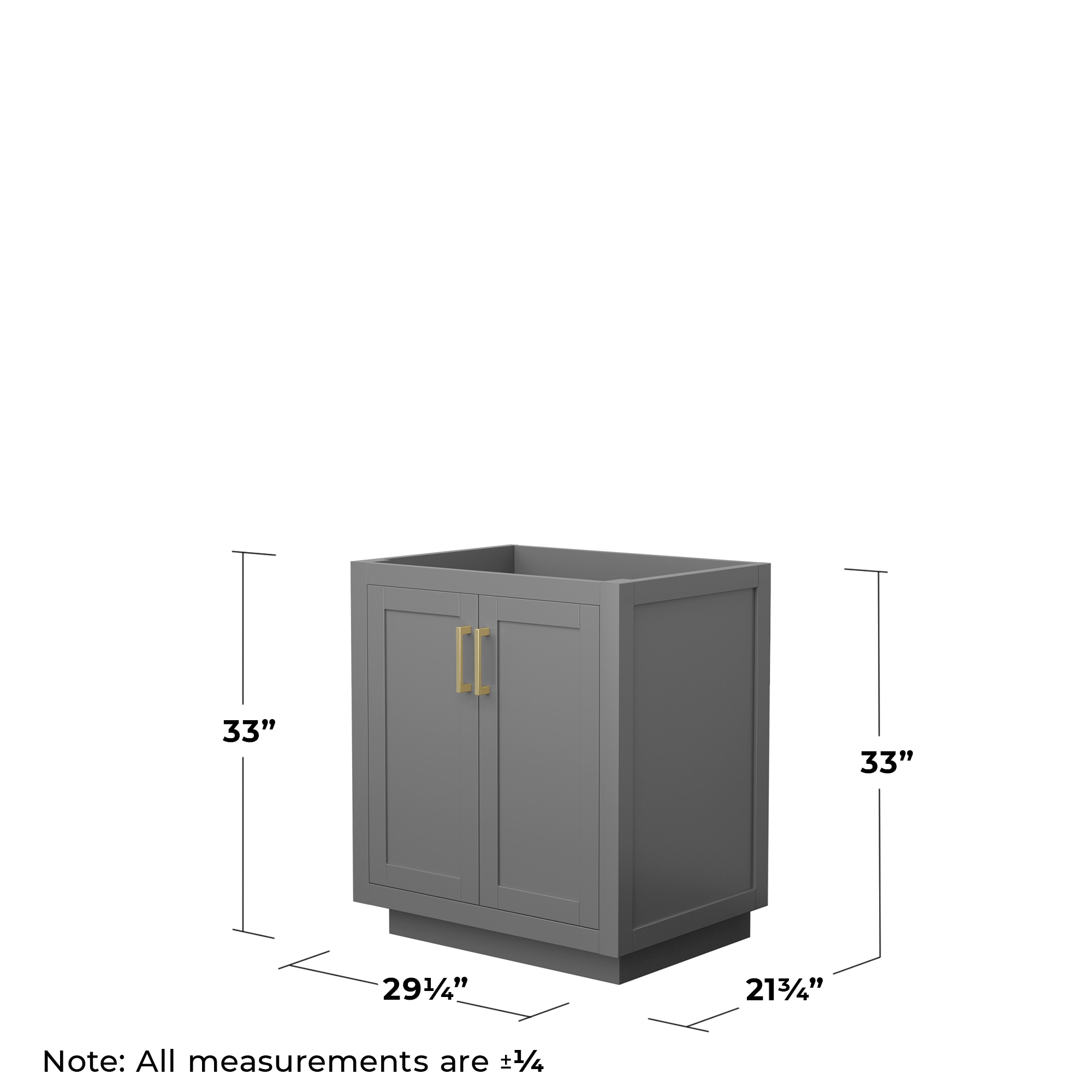 Wyndham Collection WCF292930SGGCXSXXMXX vanities - View #3