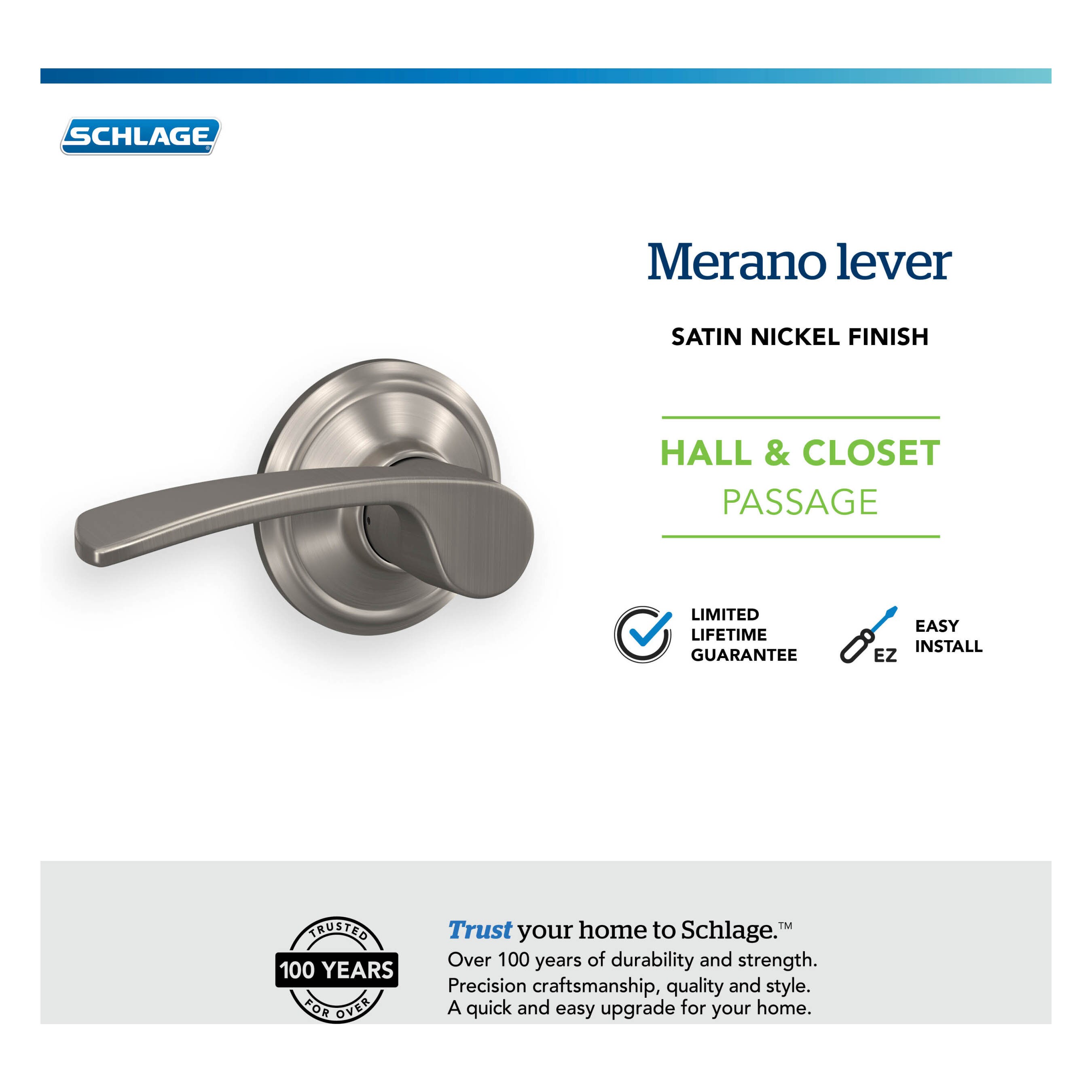 Schlage F10 MER 619 Door-Handles - View #6