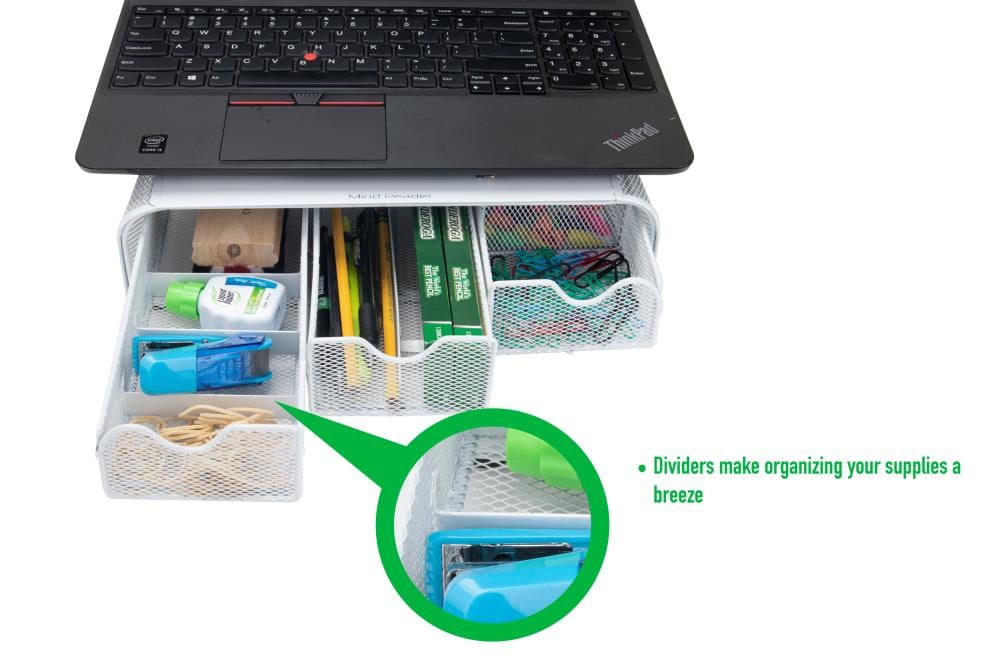 Mind Reader MONMESH-WHT Office-Accessories - View #5