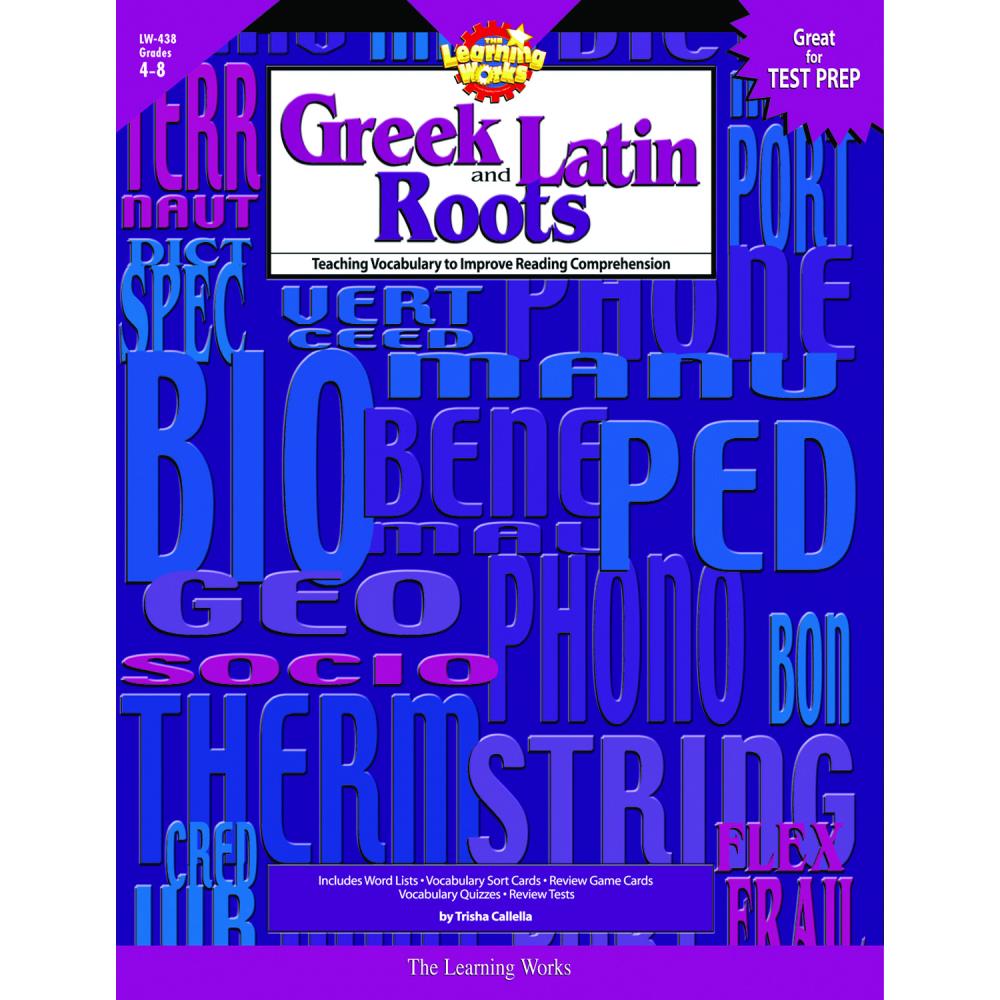 Creative Teaching Press LW-438 Greek and Latin Roots Book, Grades 4-8 Activity Book