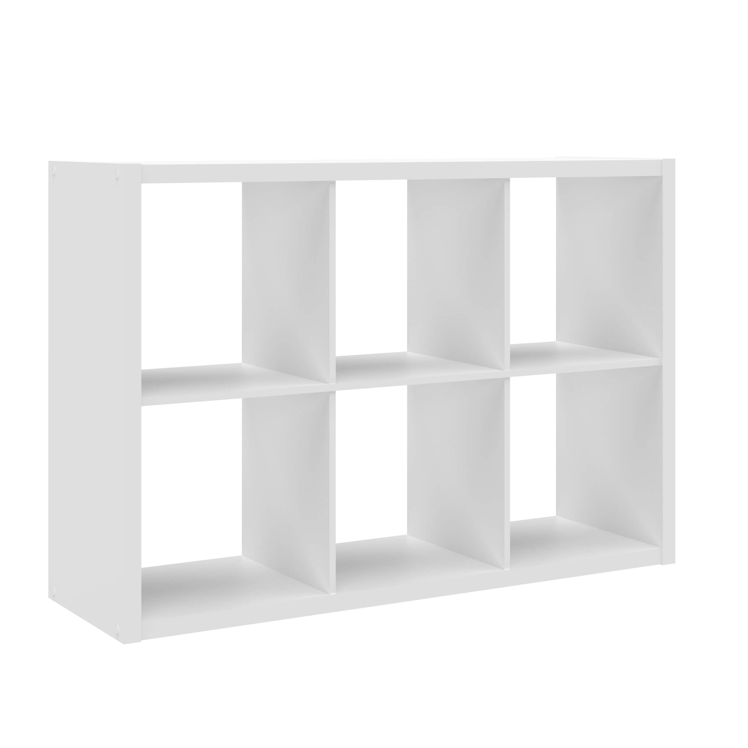 Indoor 8 Cube Wood Composite Organizer Open Storage Horizontal Vertical Display 